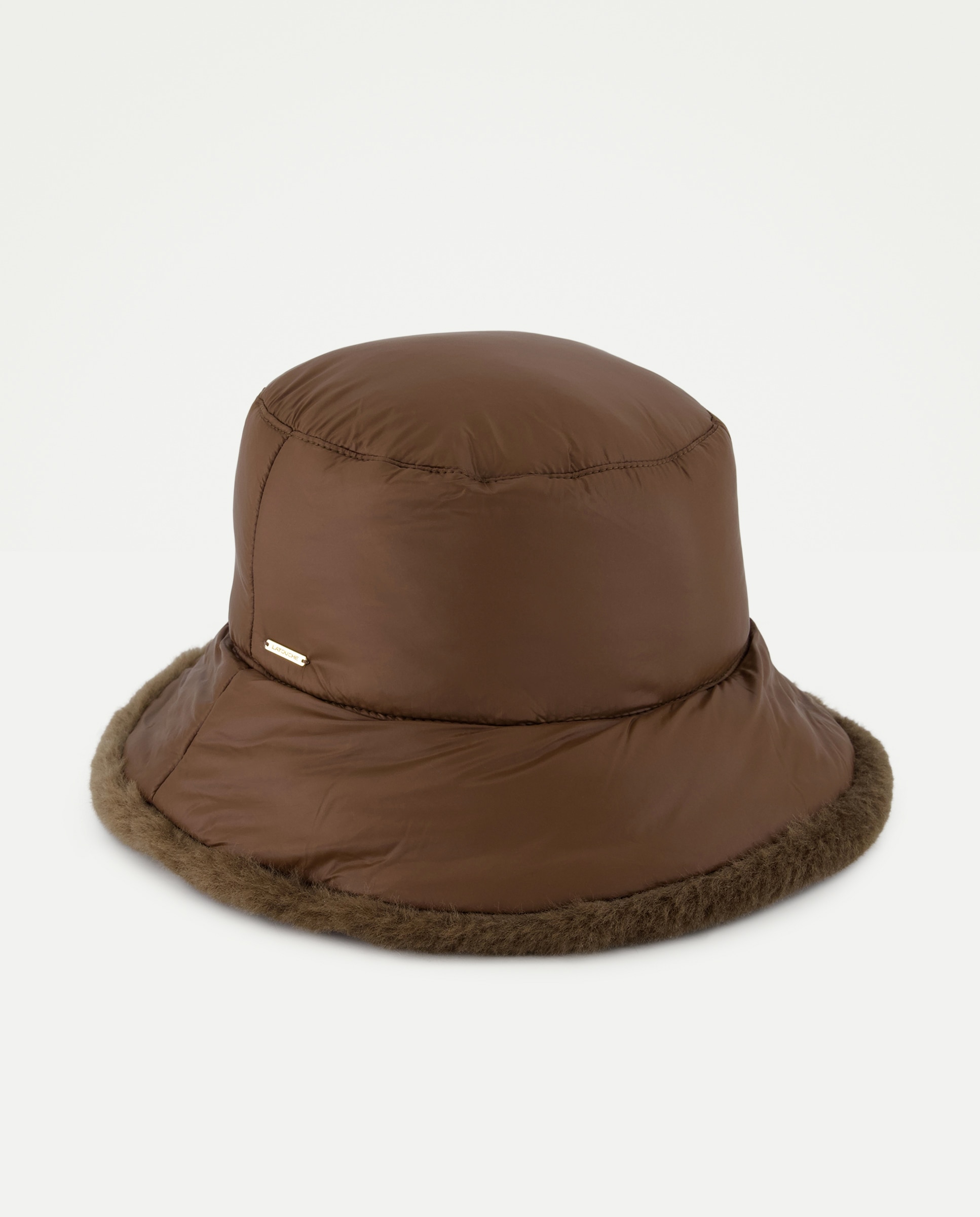 Gorro lluvia nylon pelo sintético - Latouche - Marrón Marrón-1