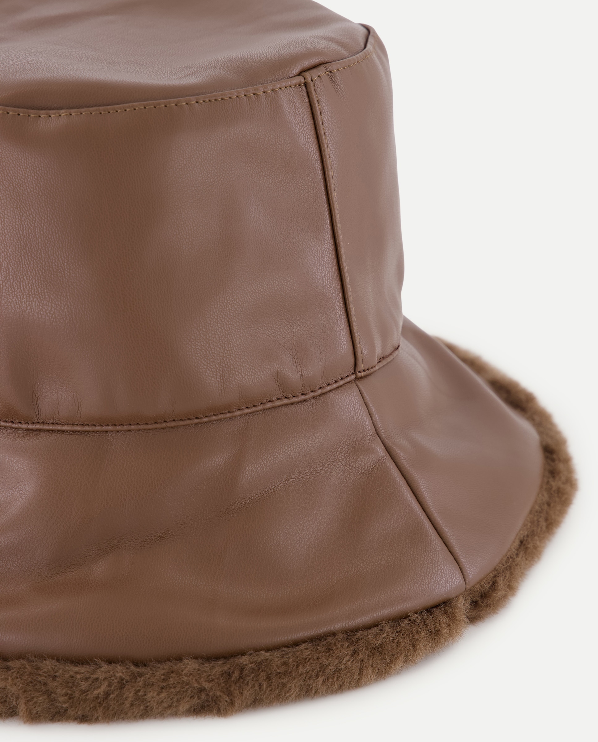 Gorro lluvia pu pelo sintético - Latouche - Marrón Marrón-3