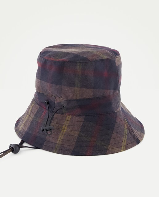 Gorro de lluvia plegable con cuadros