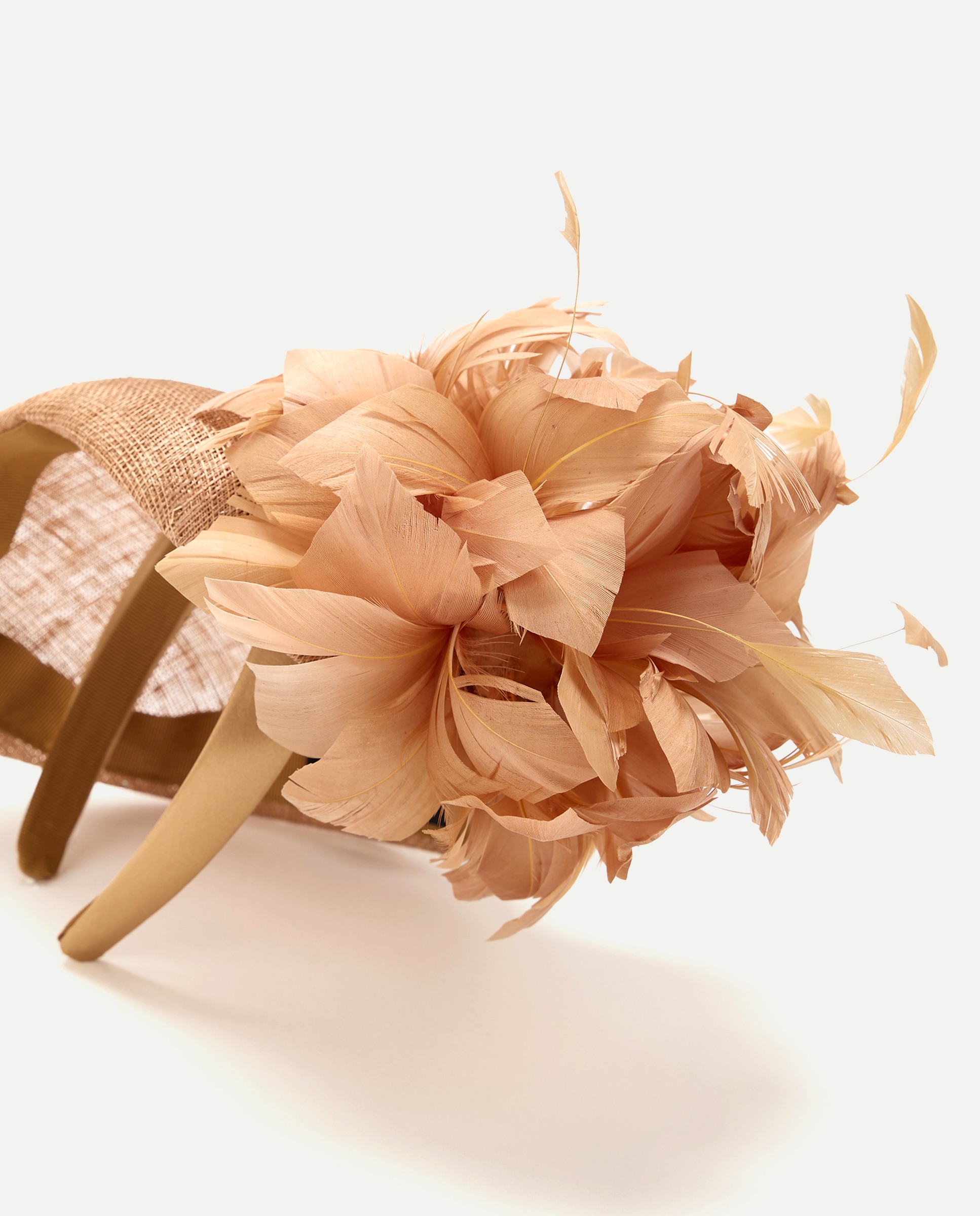 Tocado red plumas flor - Latouche - 250 Nude 250 Nude-2