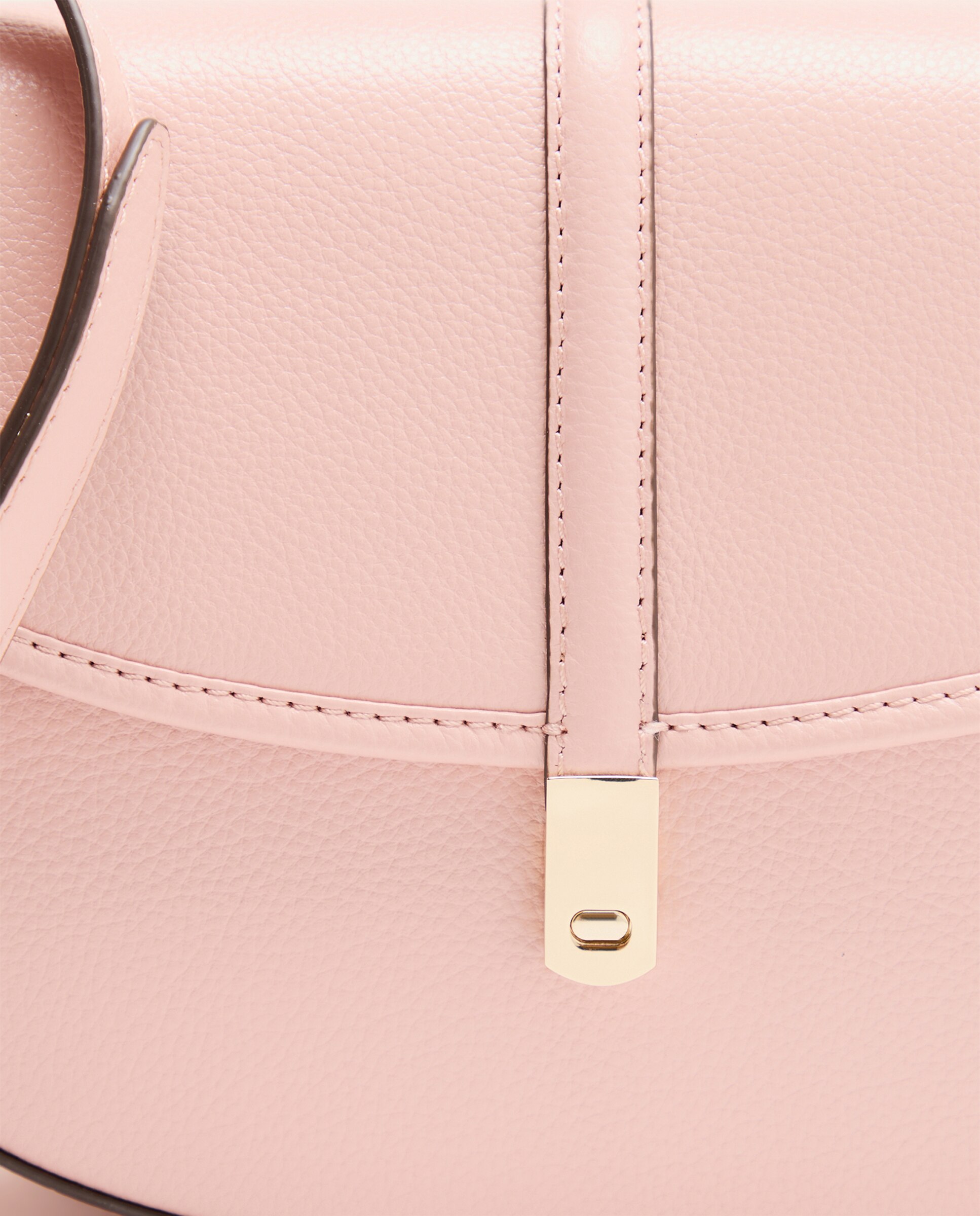 Mala a Tiracolo em Pele com Aba Rosa-claro-4