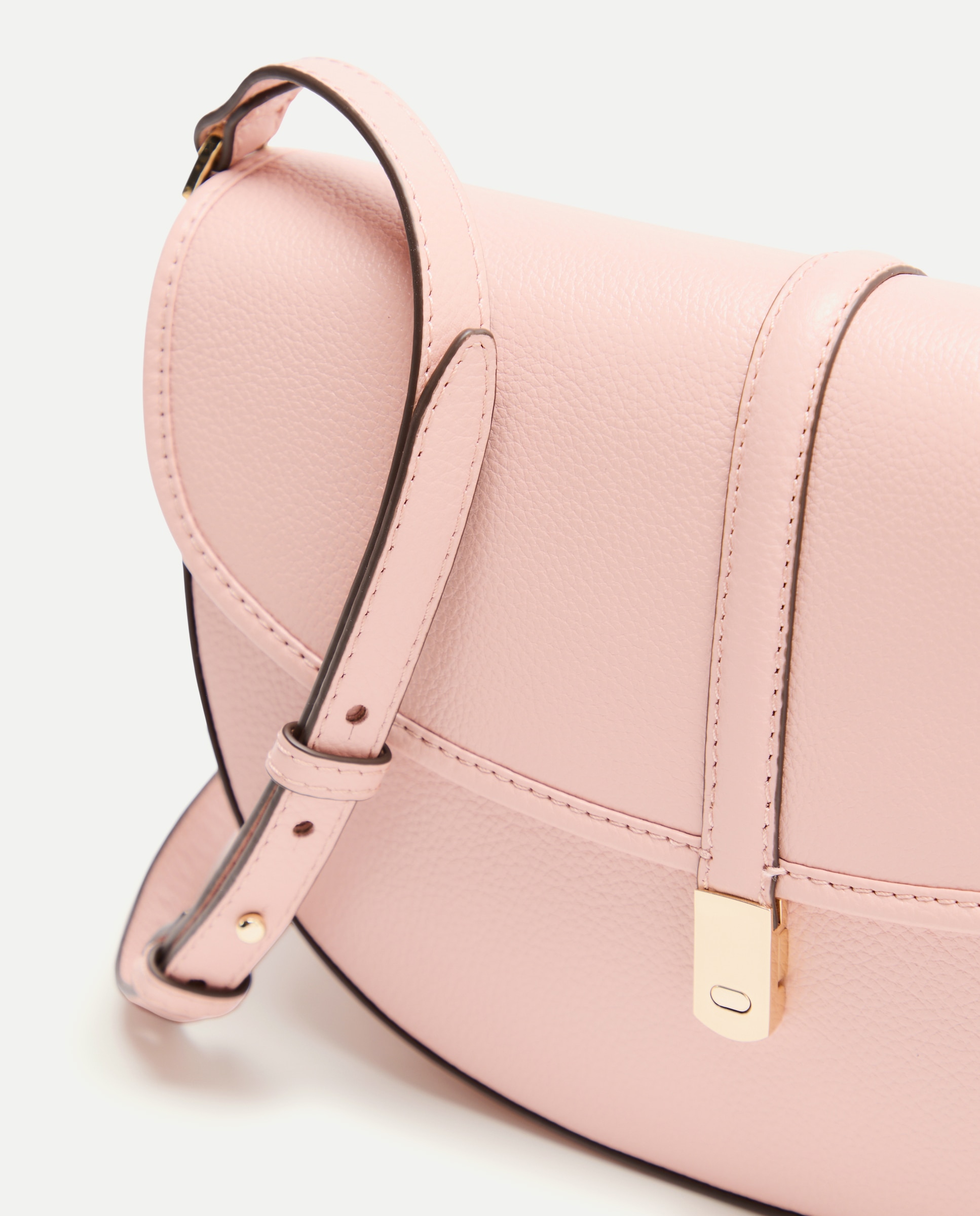 Mala a Tiracolo em Pele com Aba Rosa-claro-5