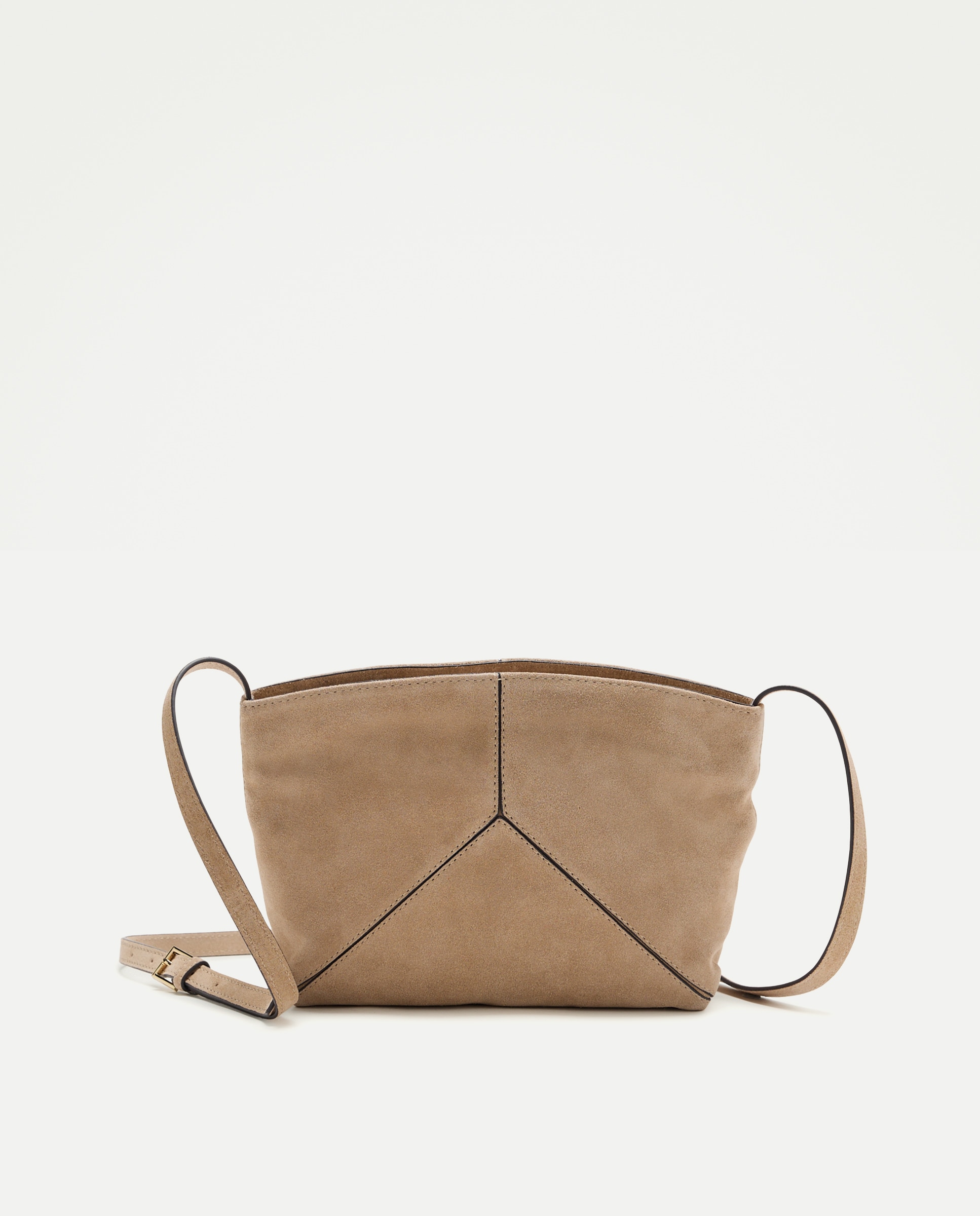 Imagem 0 de Mala a Tiracolo em Pele com Peças com Fecho de Correr