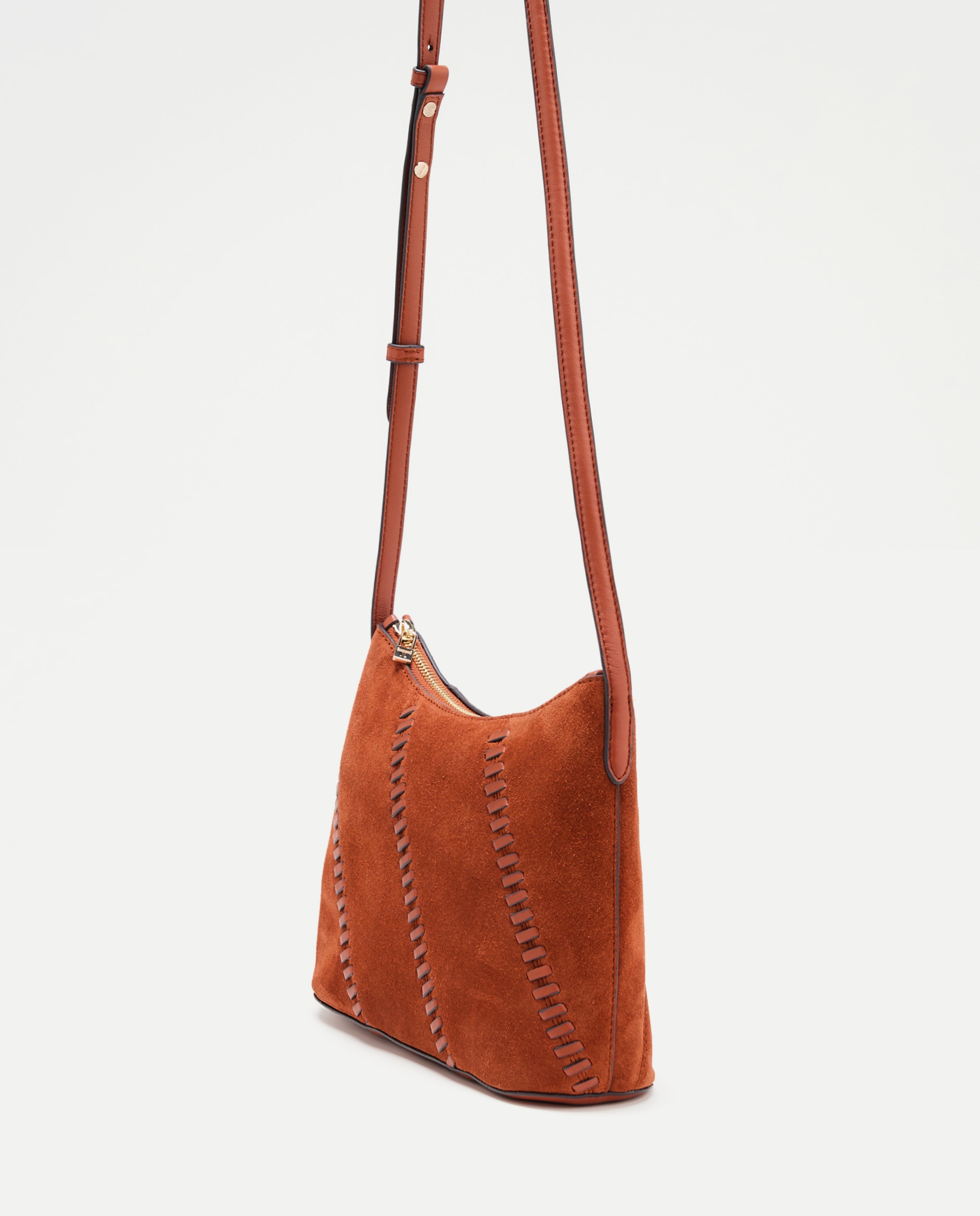 Imagen 3 de Bolso shopper de ante con pasadas piel - Latouche - 770 Terracota 770 Terracota
