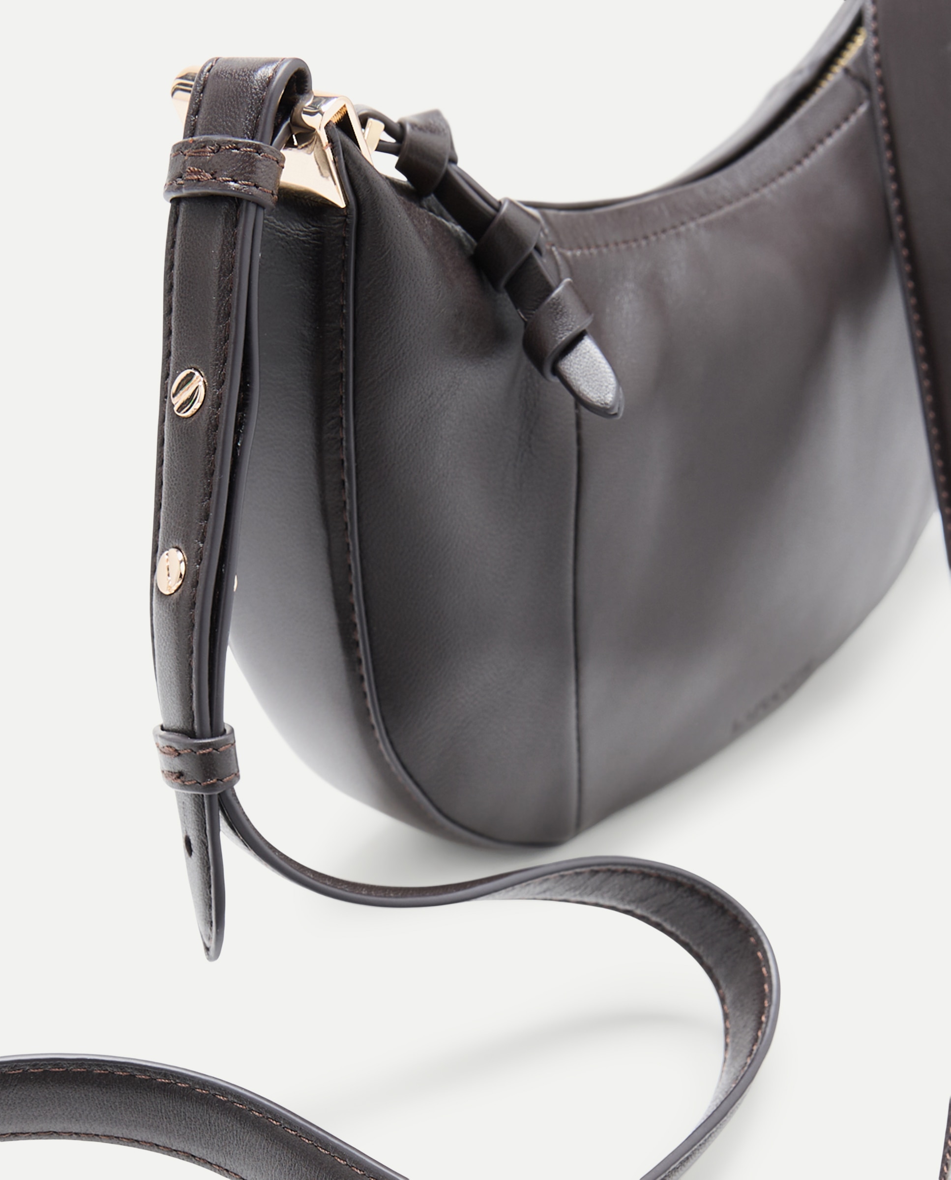 Imagen 4 de Bolso shopper de napa media luna - Latouche - Chocolate Chocolate