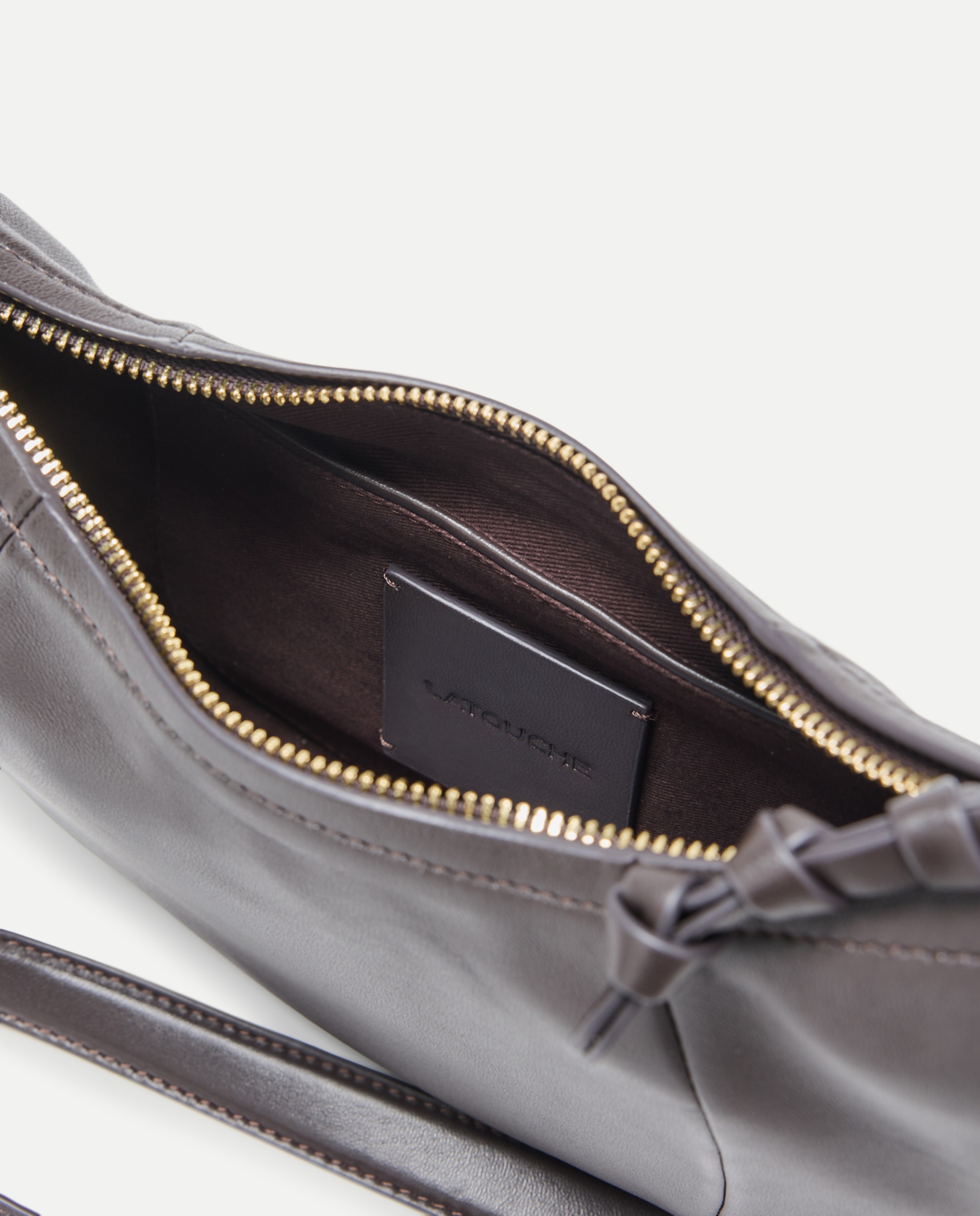 Imagen 5 de Bolso shopper de napa media luna - Latouche - Chocolate Chocolate