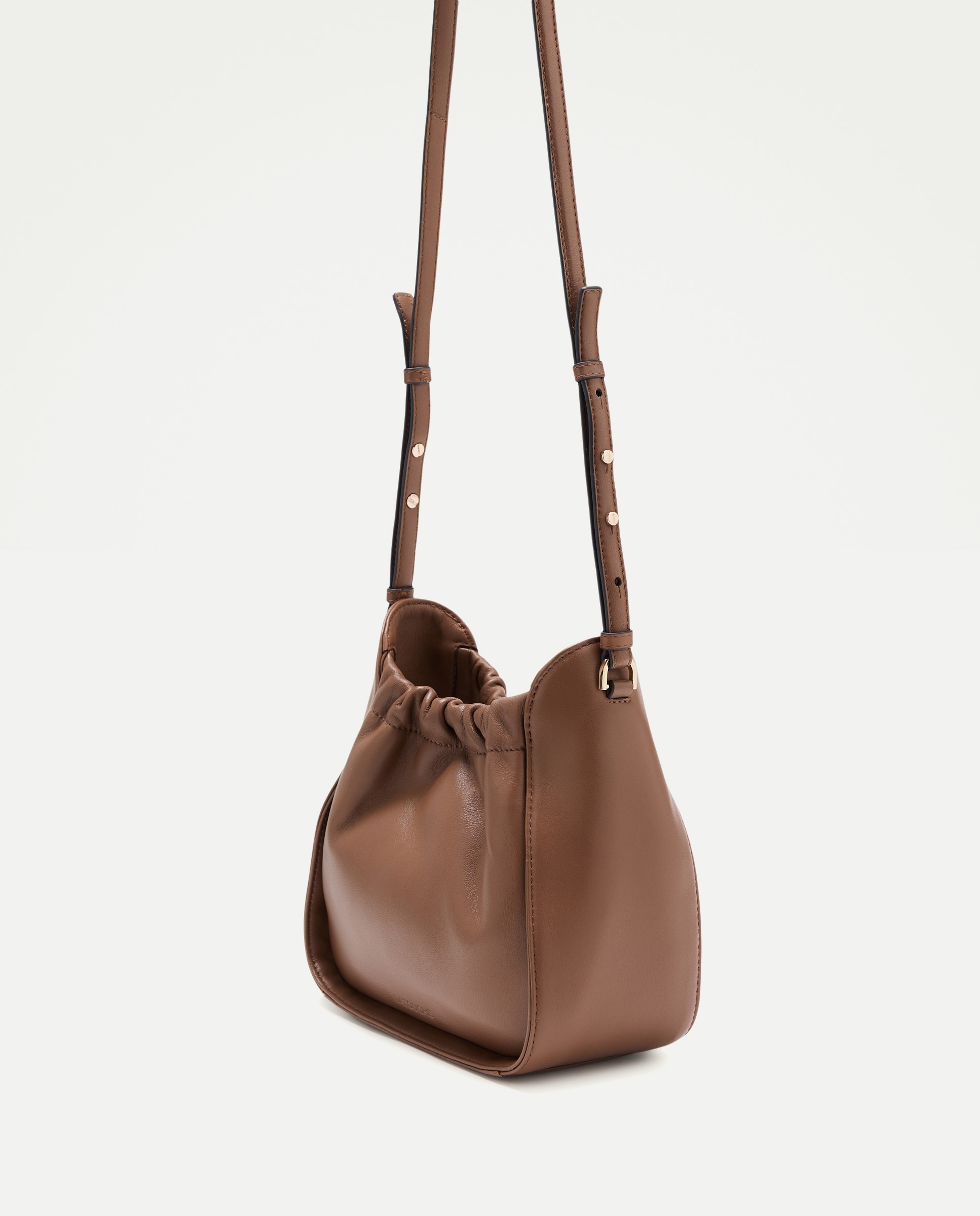 Crossbody en napa con cierre metálico - Latouche - 730 Camel 730 Camel-3