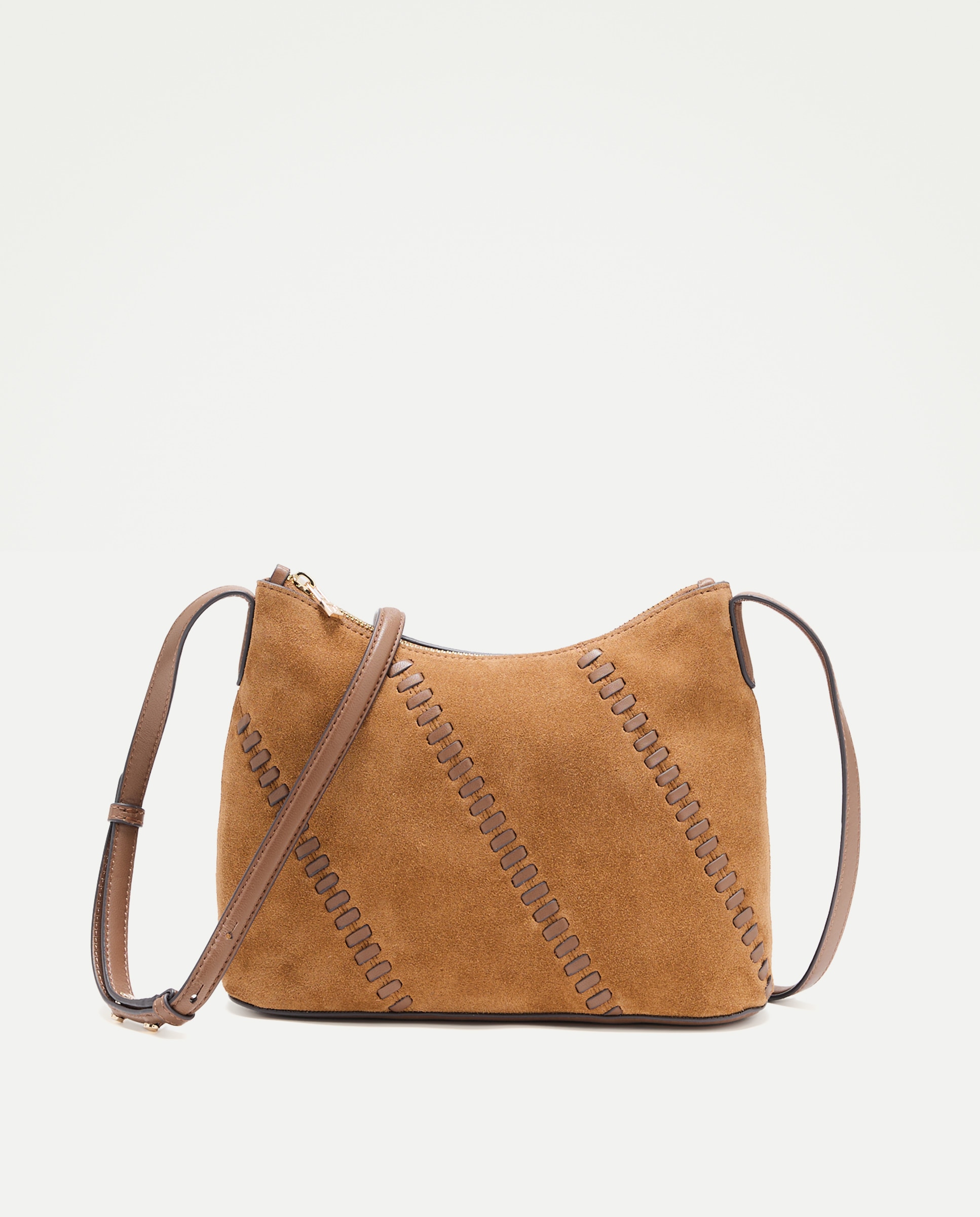 Imagen 1 de Bolso shopper de ante con pasadas piel - Latouche - Tostado Tostado
