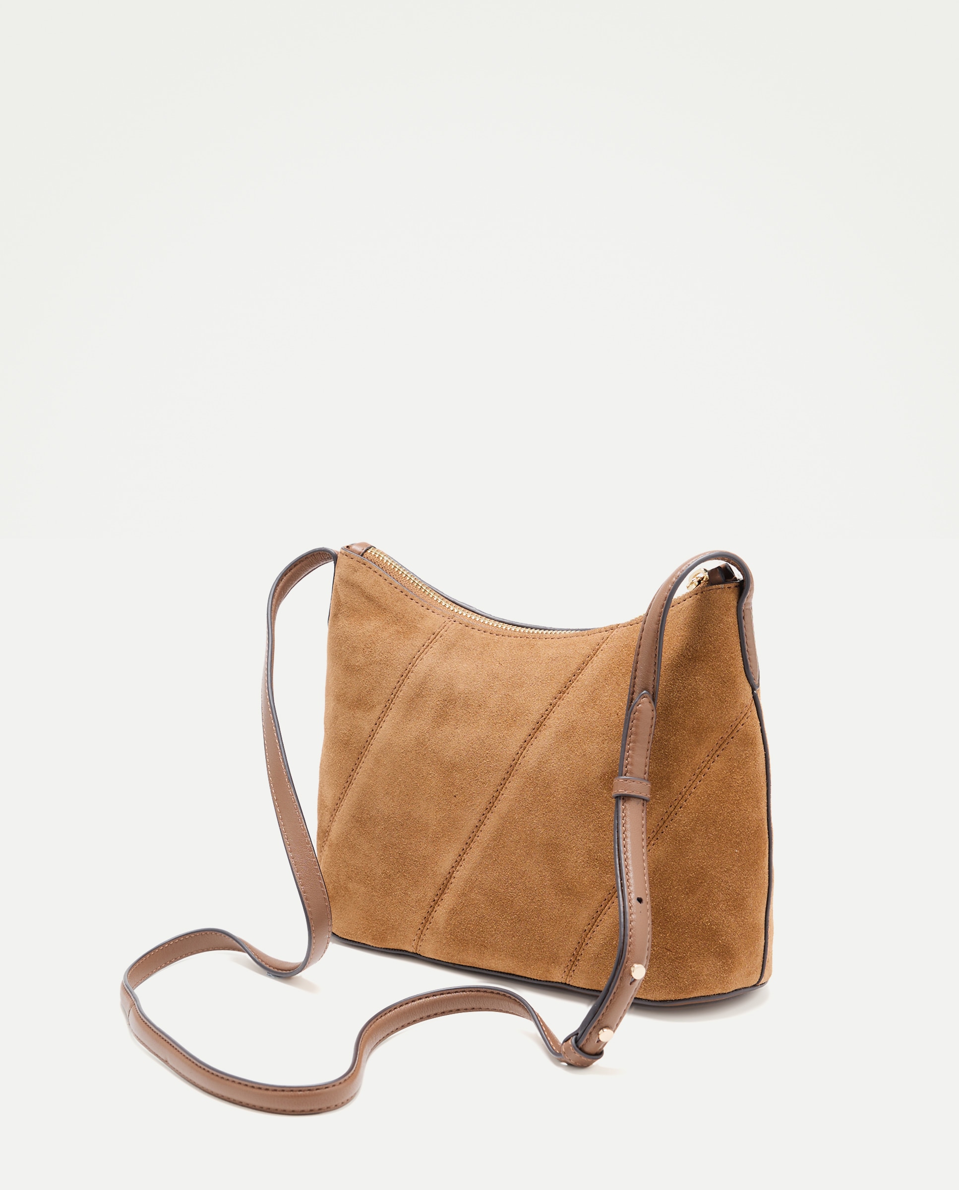 Imagen 2 de Bolso shopper de ante con pasadas piel - Latouche - Tostado Tostado