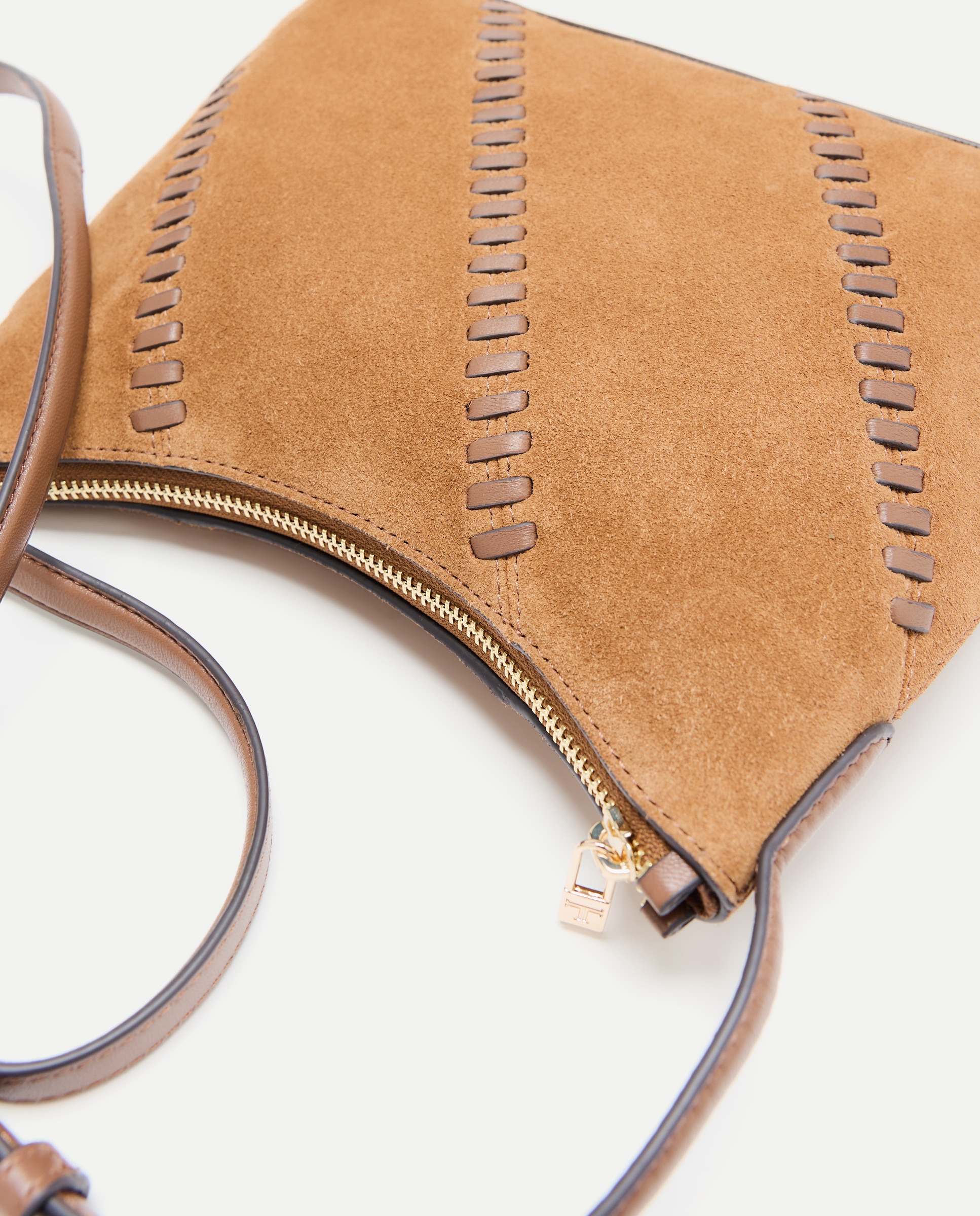 Imagen 5 de Bolso shopper de ante con pasadas piel - Latouche - Tostado Tostado