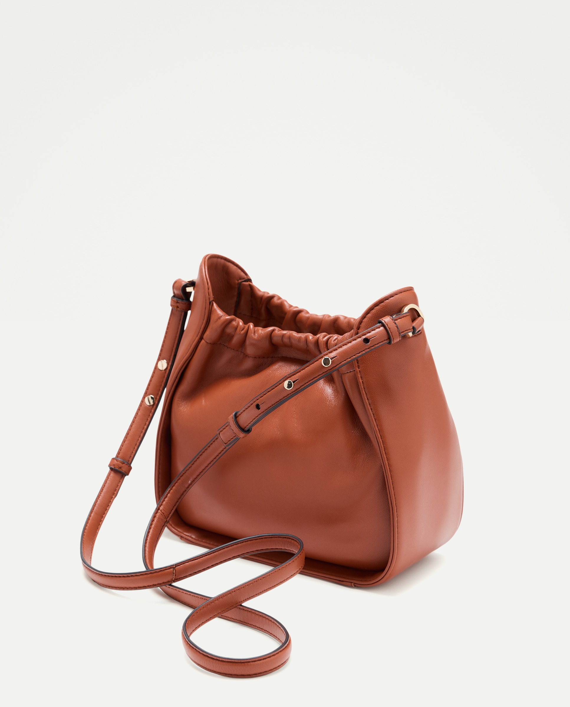 Mala Shopper de Camurça com Pele e Puxadores 770 Terracota-2