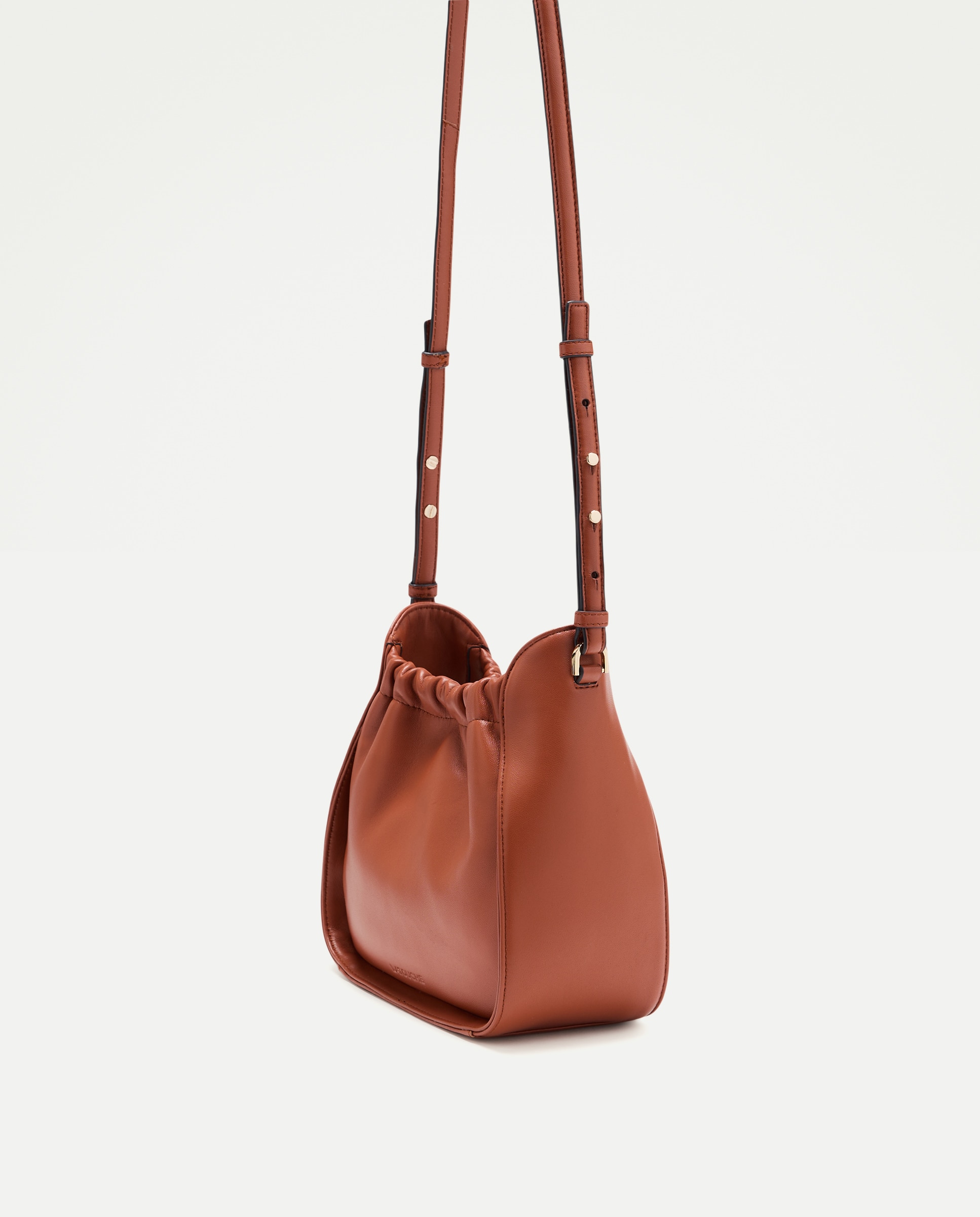 Mala Shopper de Camurça com Pele e Puxadores 770 Terracota-3
