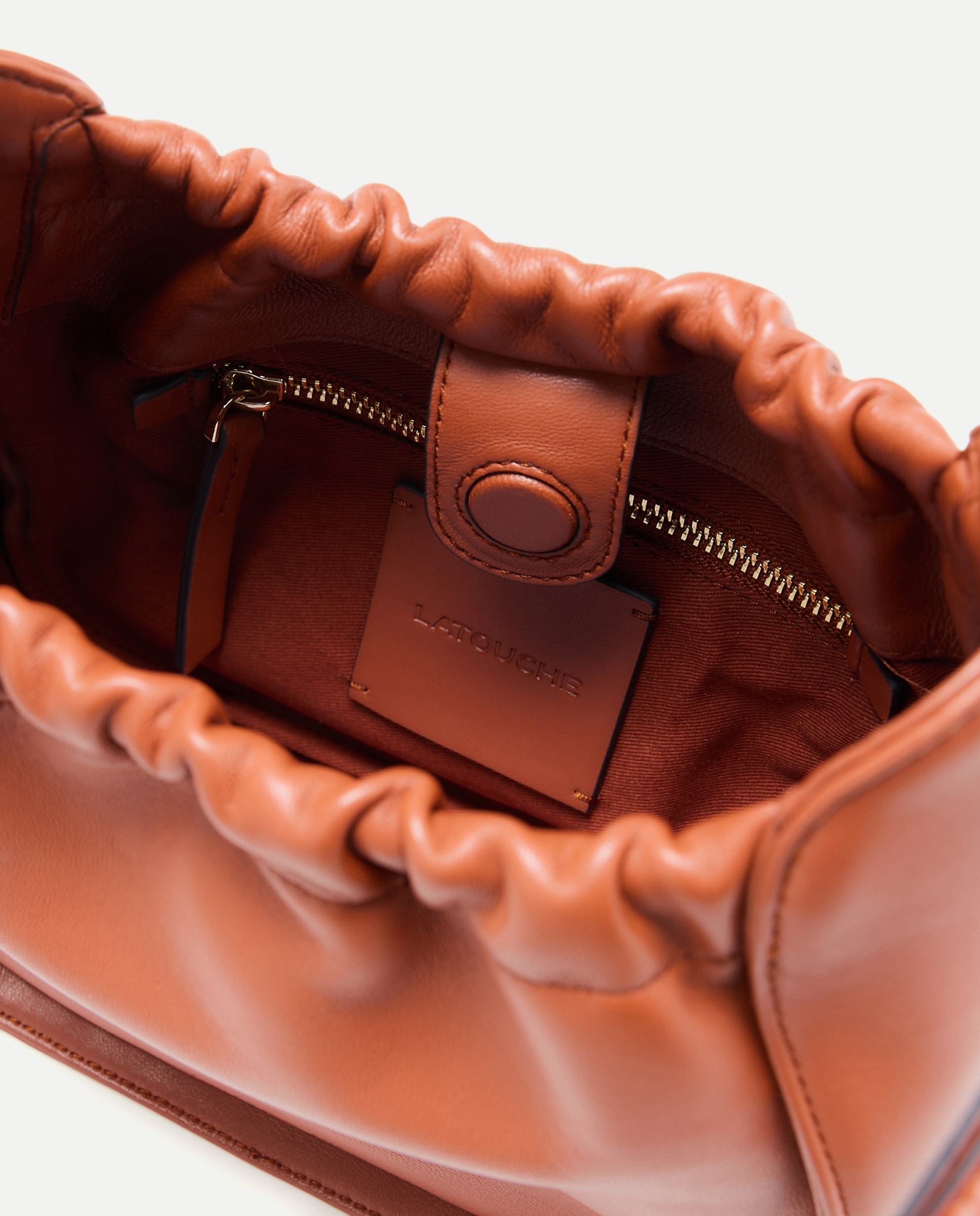 Mala Shopper de Camurça com Pele e Puxadores 770 Terracota-5