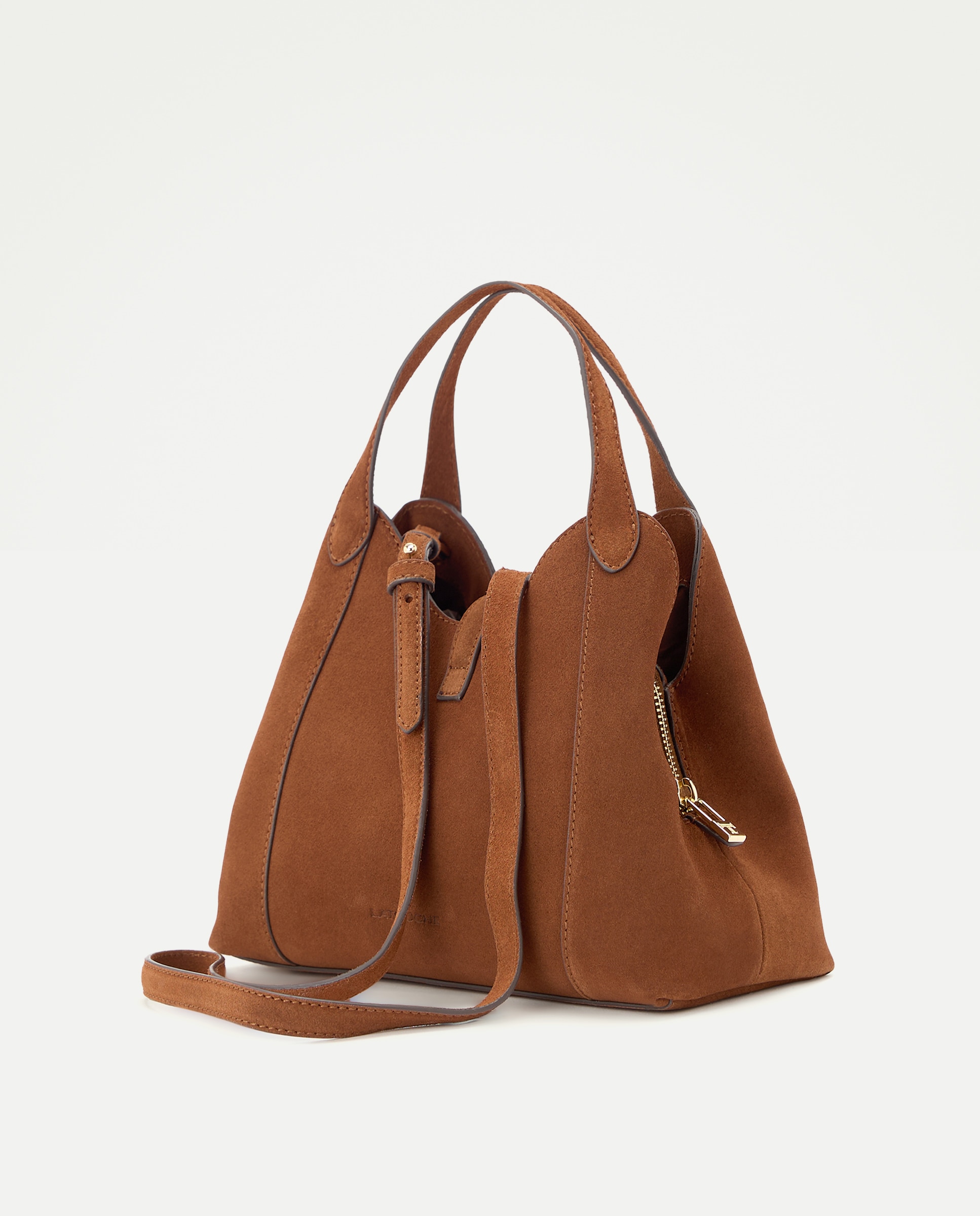 Mala a Tiracolo em Croute com Bolso Triplo Toffee-2