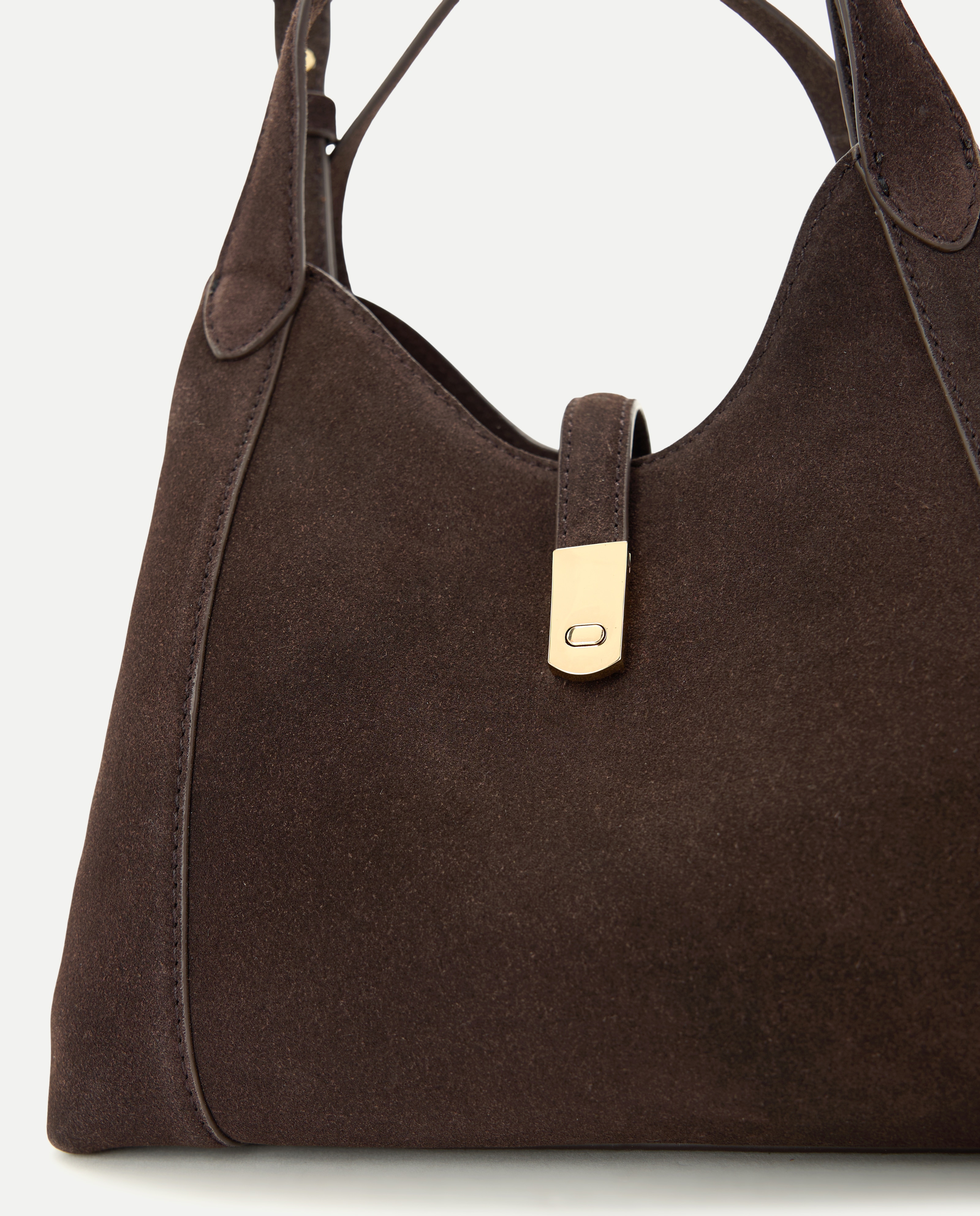Mala Shopper em Pele com Bolso Triplo Chocolate-4