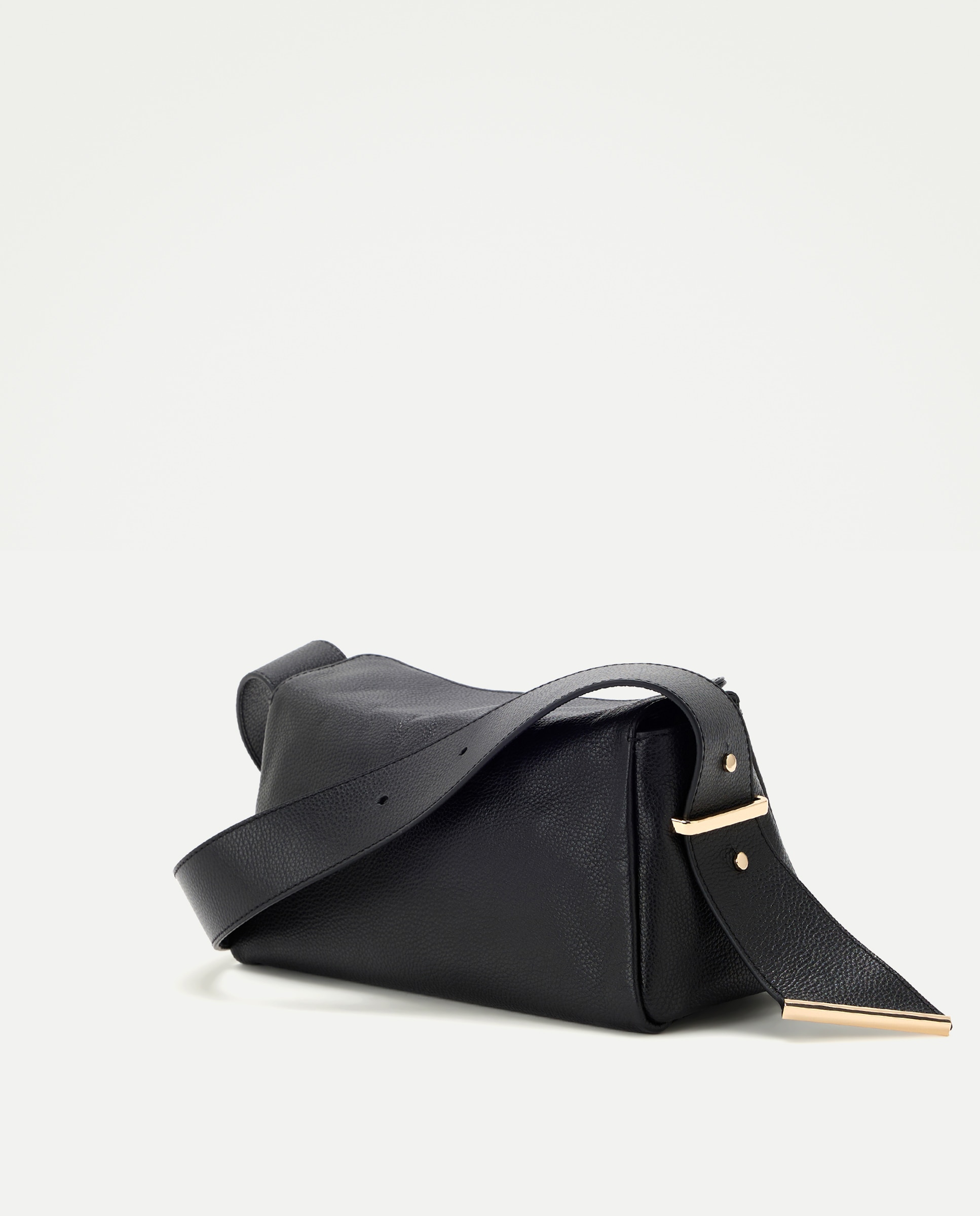 Bolso bandolera de piel - Latouche - Negro Negro-2