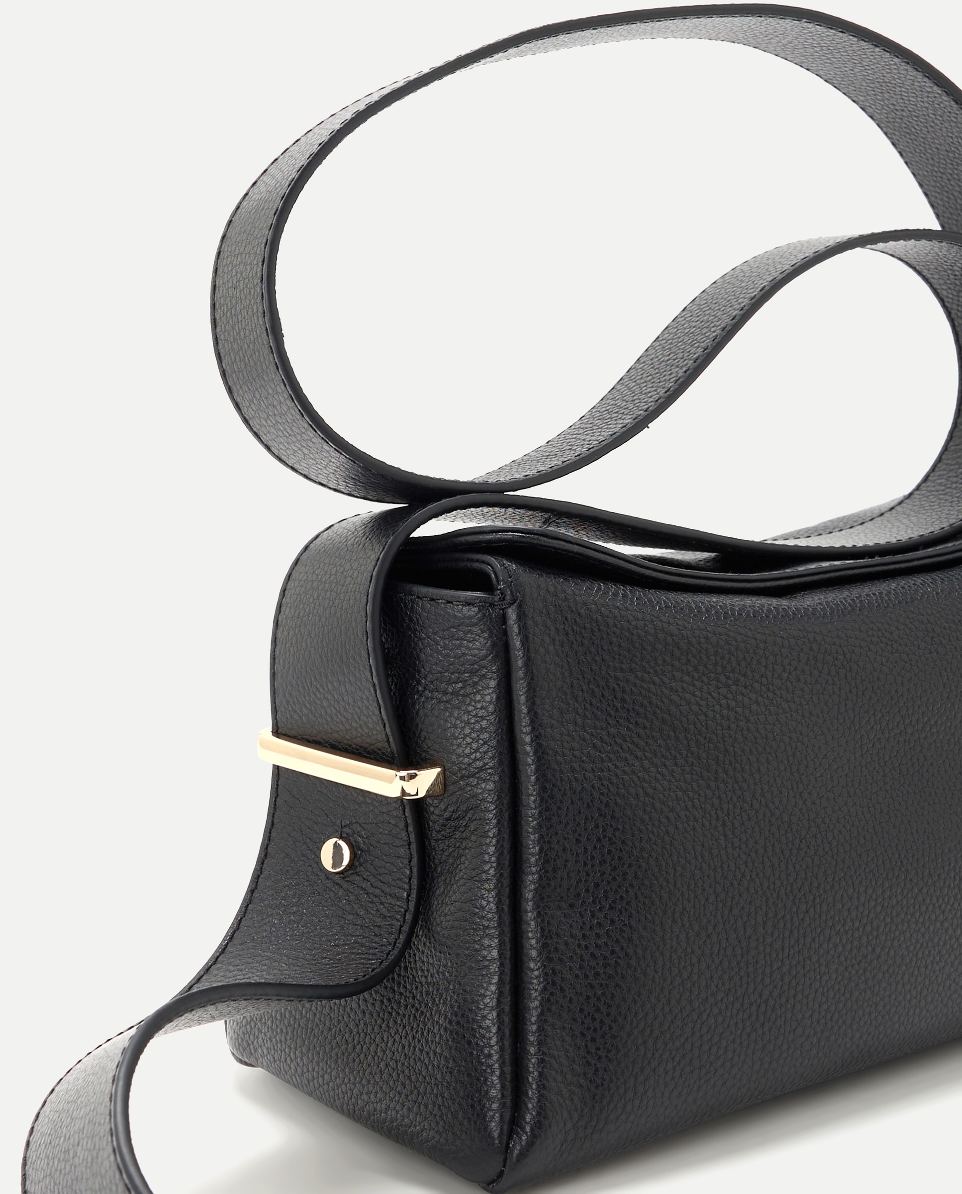 Bolso bandolera de piel - Latouche - Negro Negro-4
