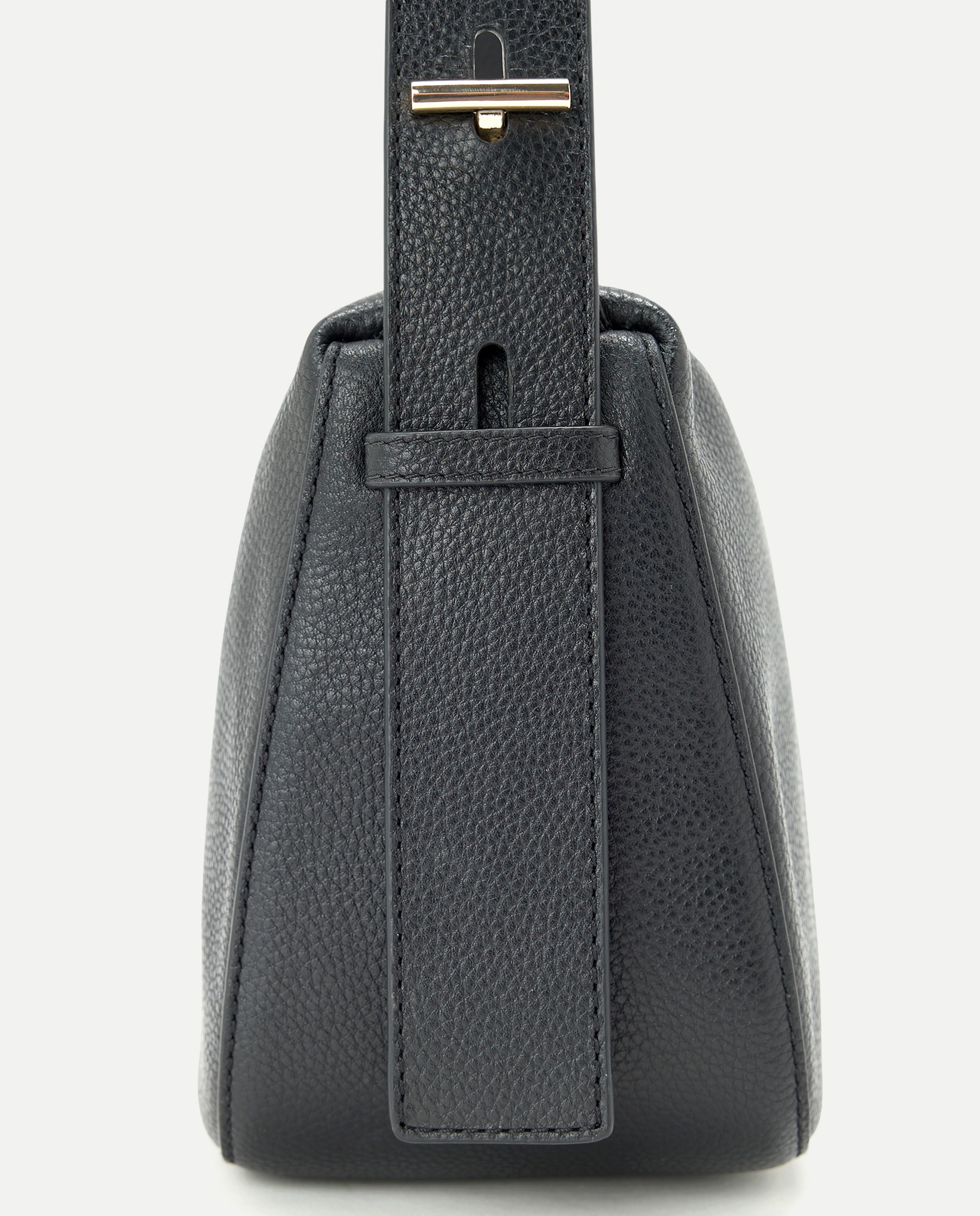 Bandolera en piel con adorno metálico - Latouche - Negro Negro-5