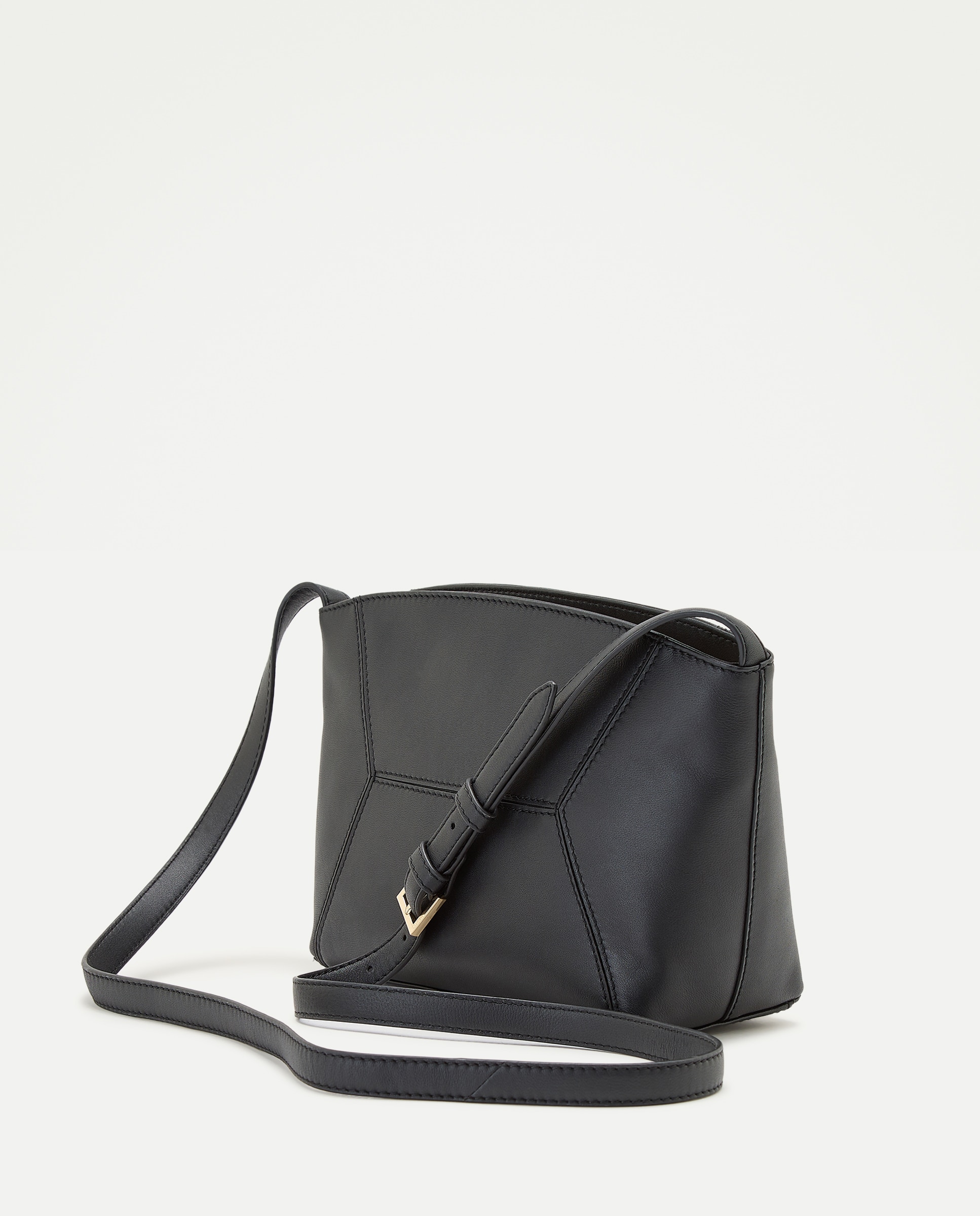 Bandolera en piel de napa - Latouche - Negro Negro-2