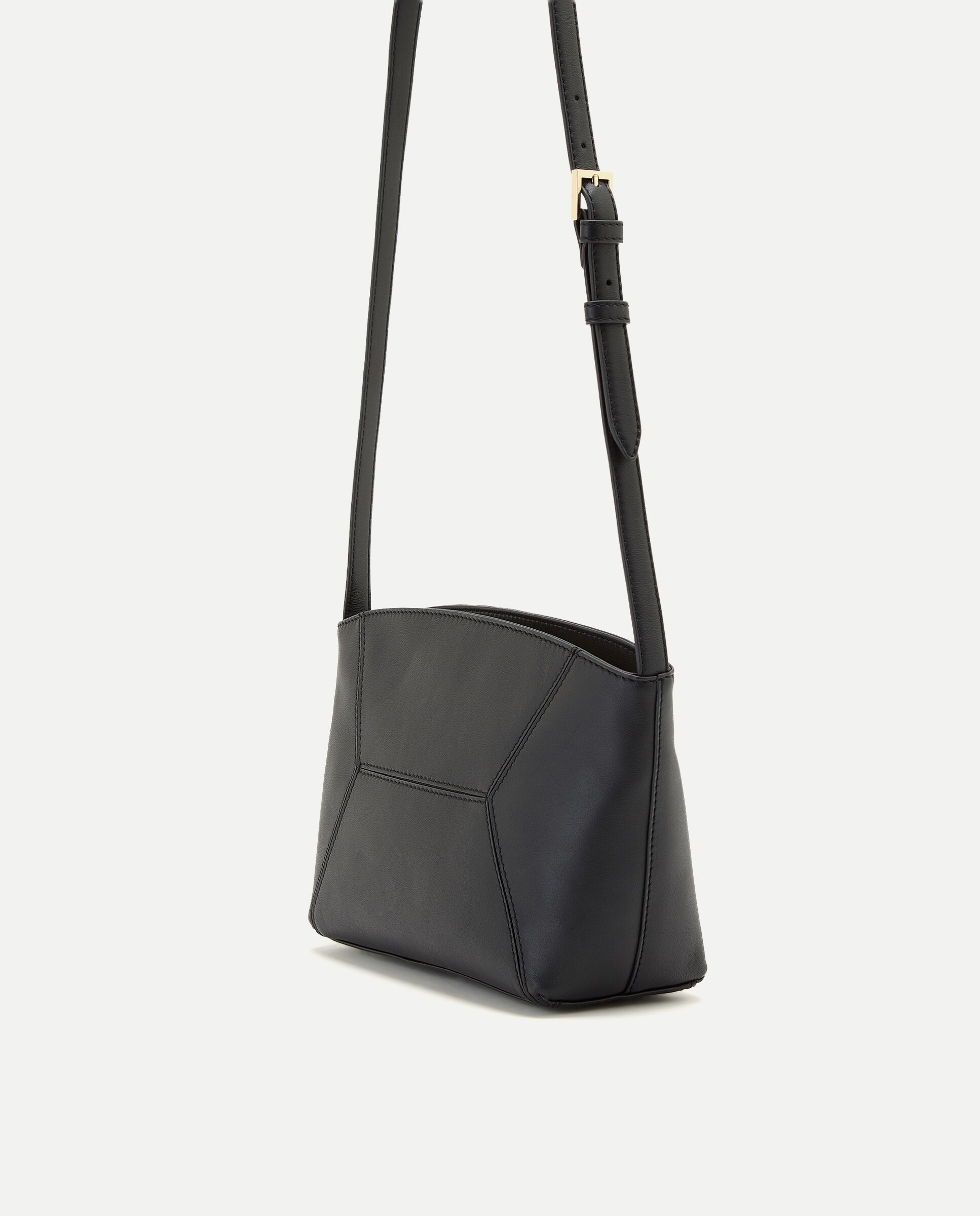 Bandolera en piel de napa - Latouche - Negro Negro-3