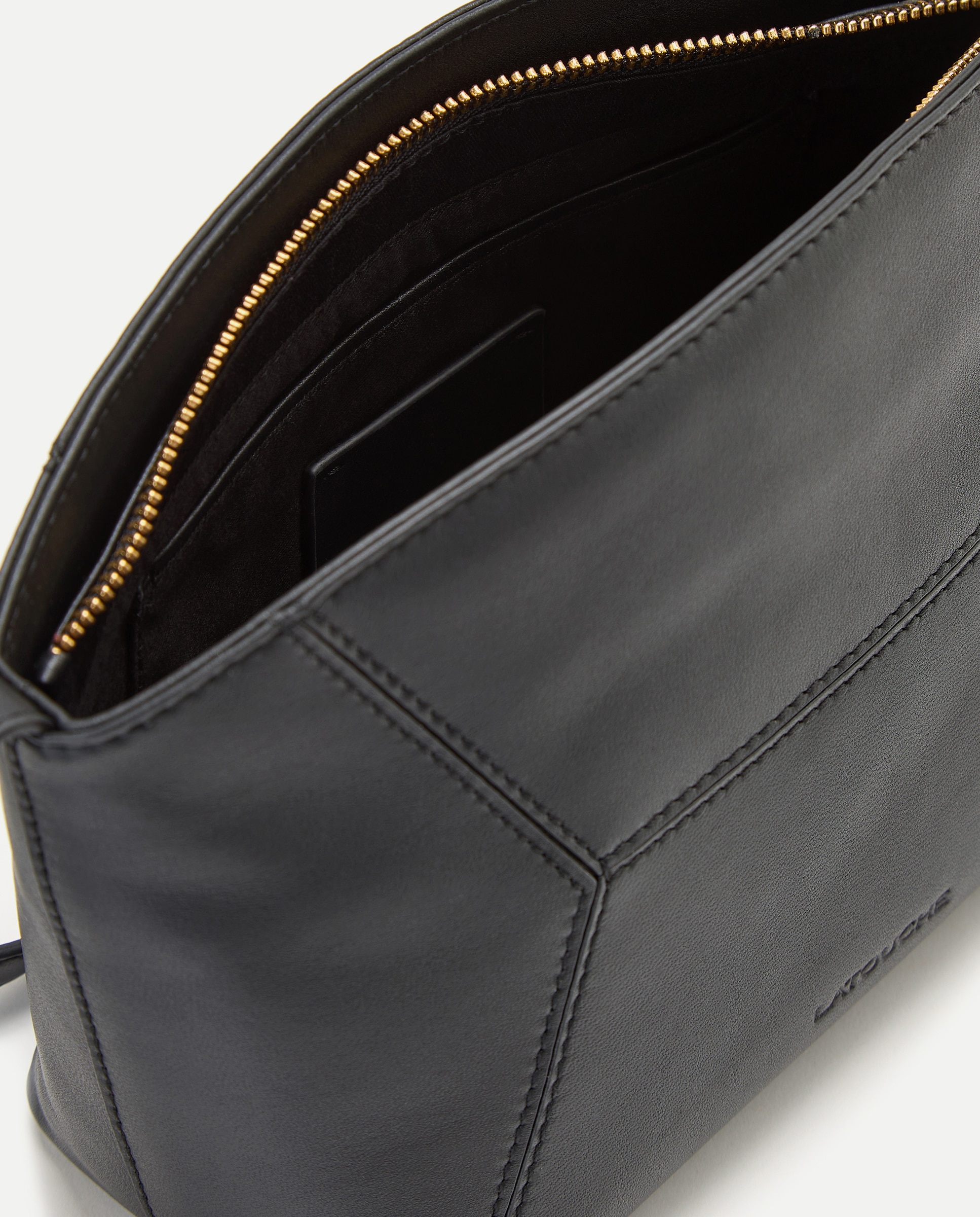 Bandolera en piel de napa - Latouche - Negro Negro-5