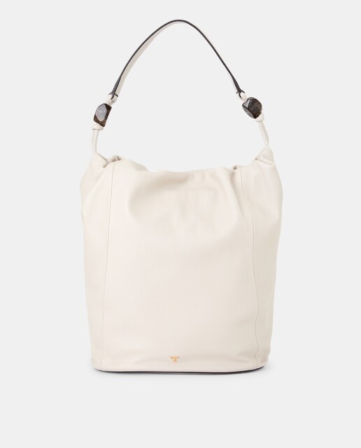 Imagem 0 de Mala Shopper em Pele com Franzido Superior