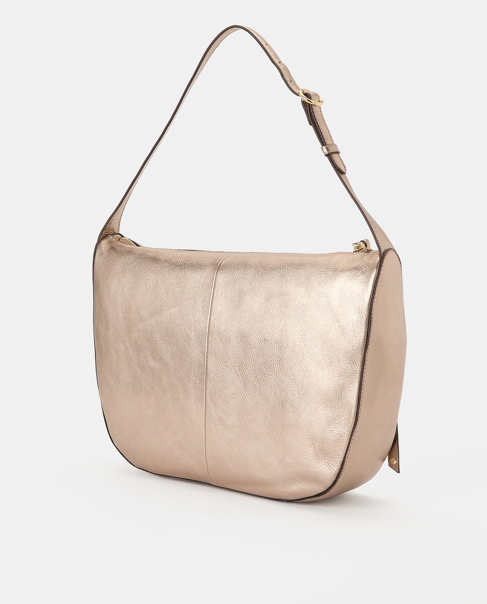 Mala Shopper em Pele Prateado envelhecido-2