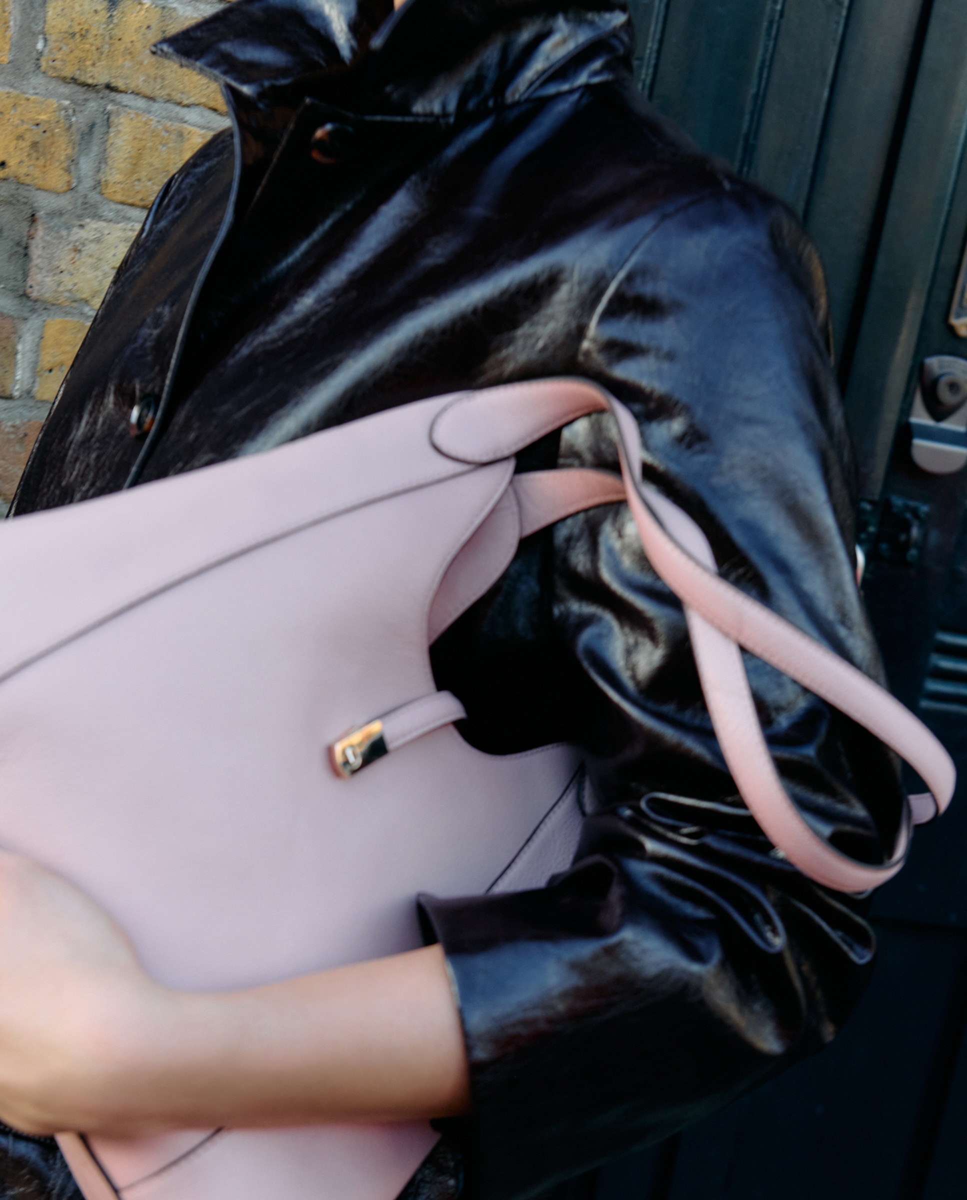 Mala Shopper em Pele com Bolso Triplo Branco-5