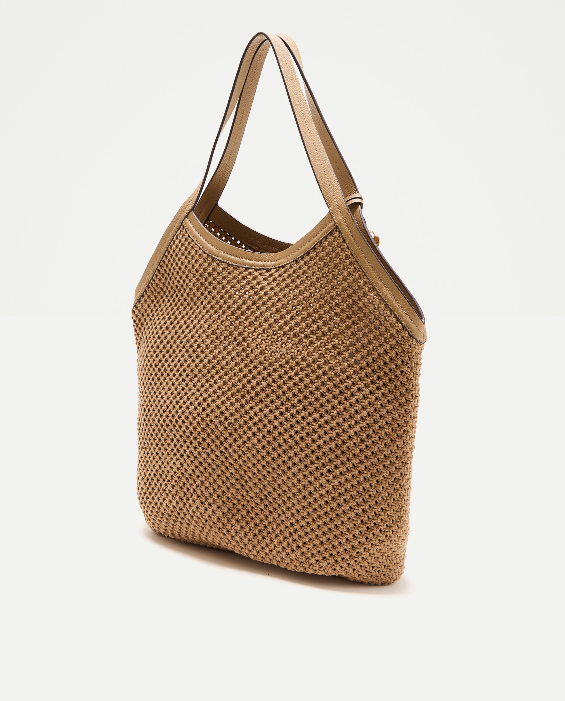 Shopper em Crochet com Pele Verde-2