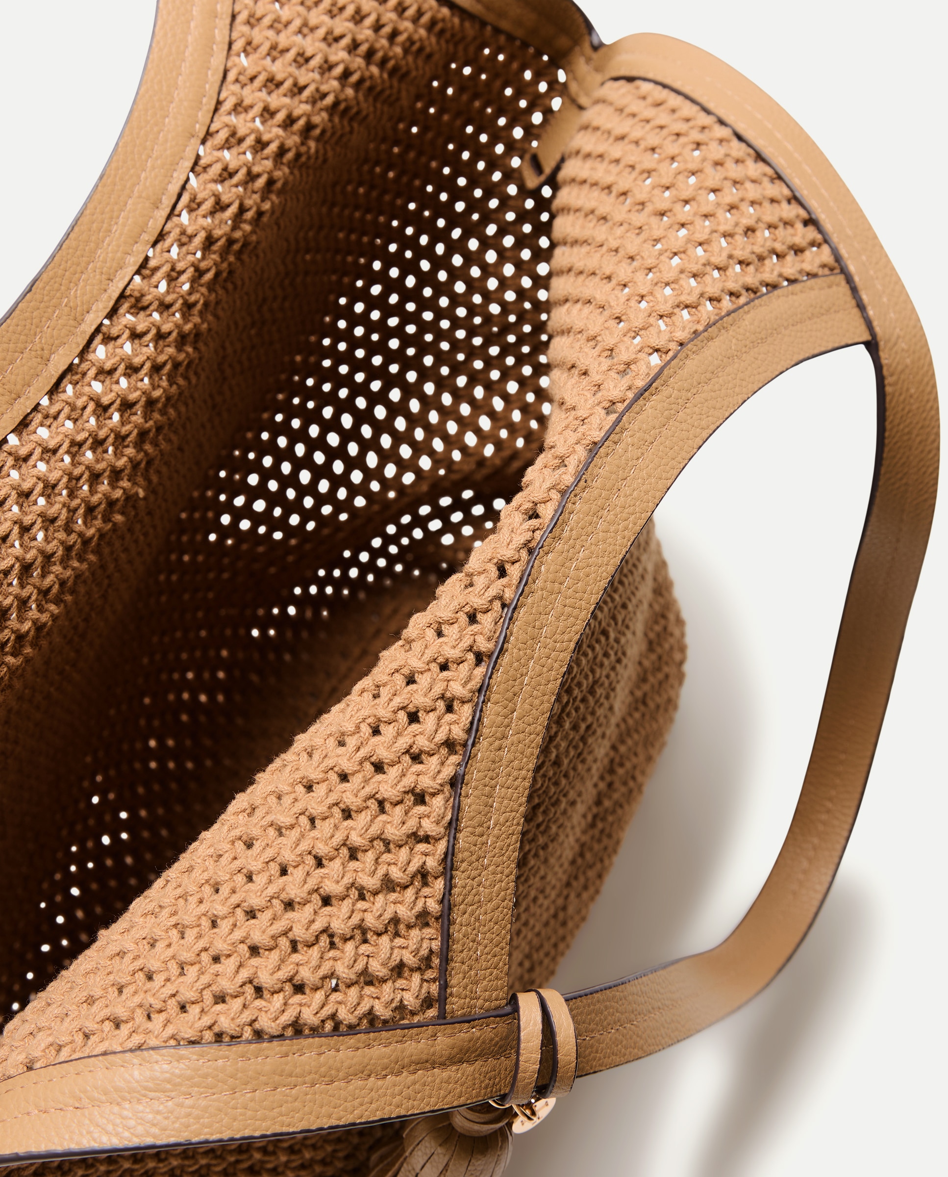 Shopper em Crochet com Pele Verde-5