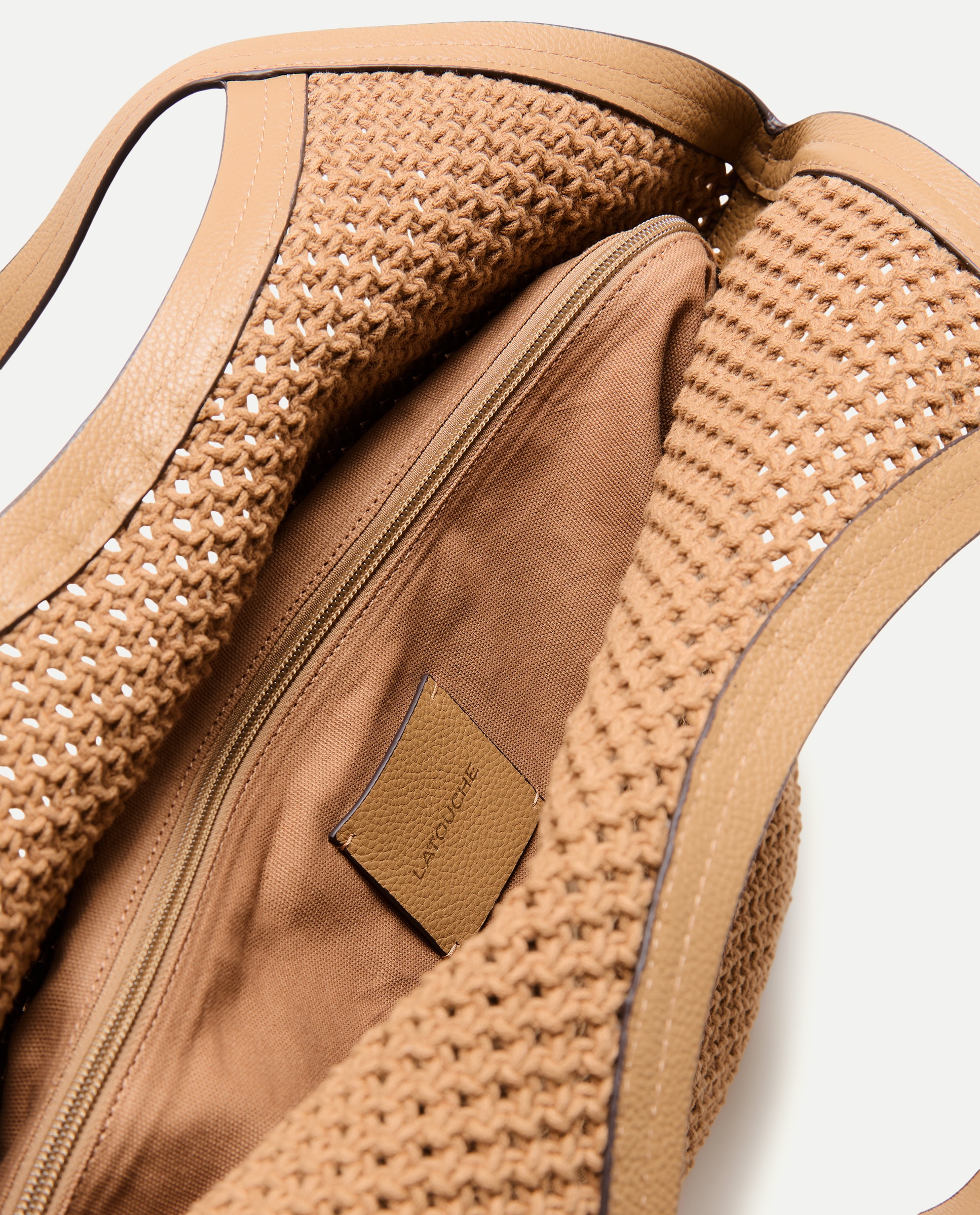 Shopper em Crochet com Pele Verde-6