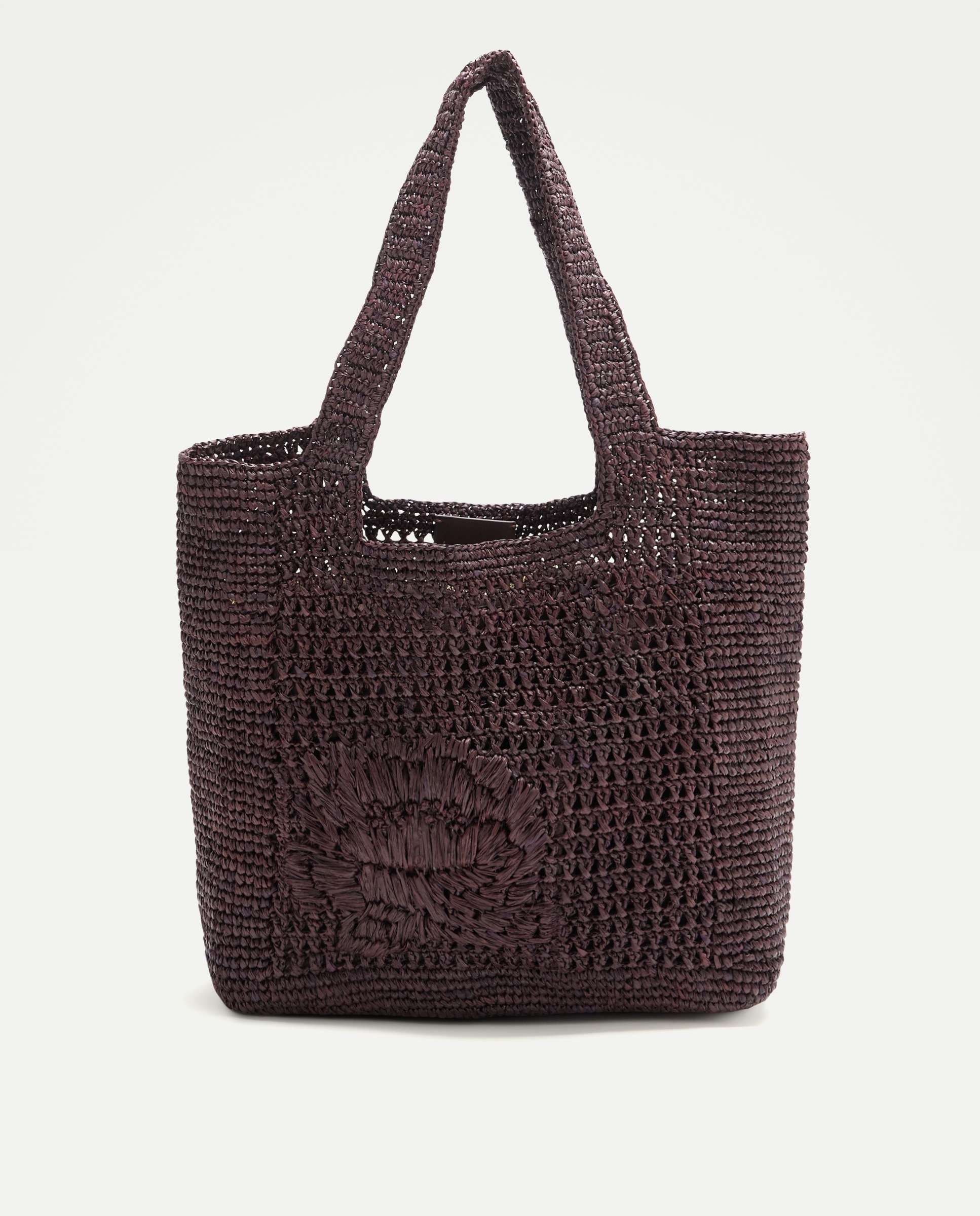 Imagem 0 de Mala Shopper de Ráfia com Flor