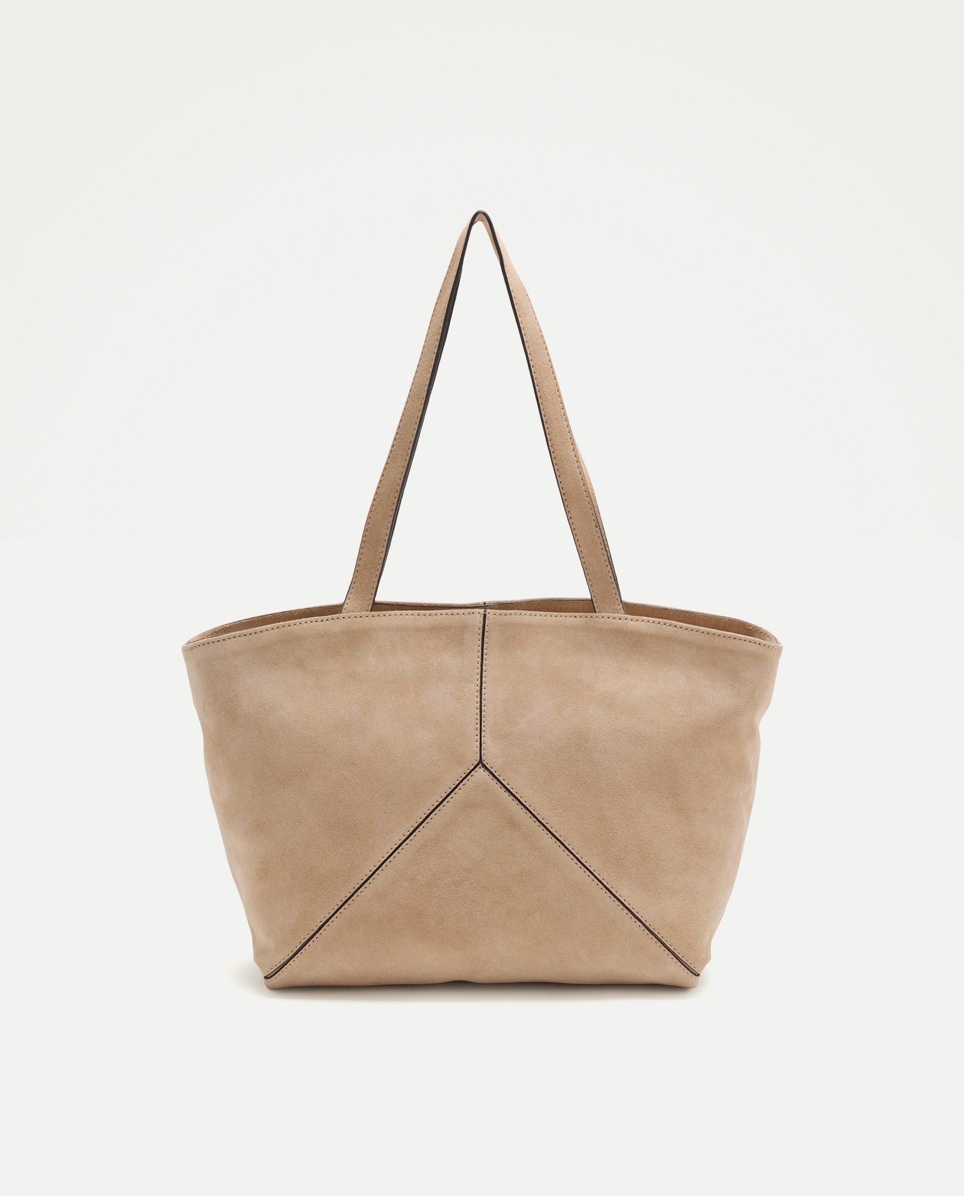 Imagem 0 de Mala Shopper em Pele com Peças e Fecho de Correr