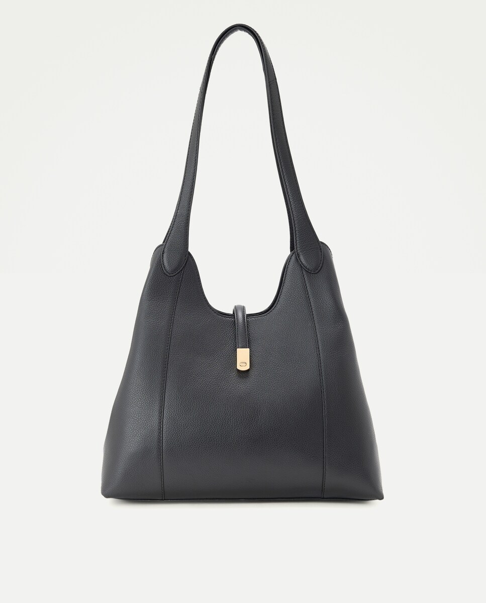 Imagen 0 de Bolso shopper triple bolsillo piel Chocolate