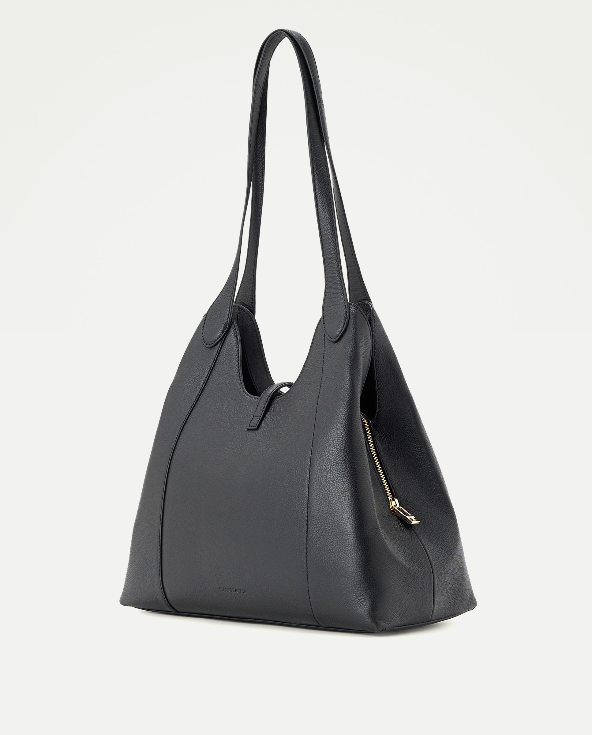Imagen 2 de Bolso shopper triple bolsillo piel - Latouche - Negro Negro