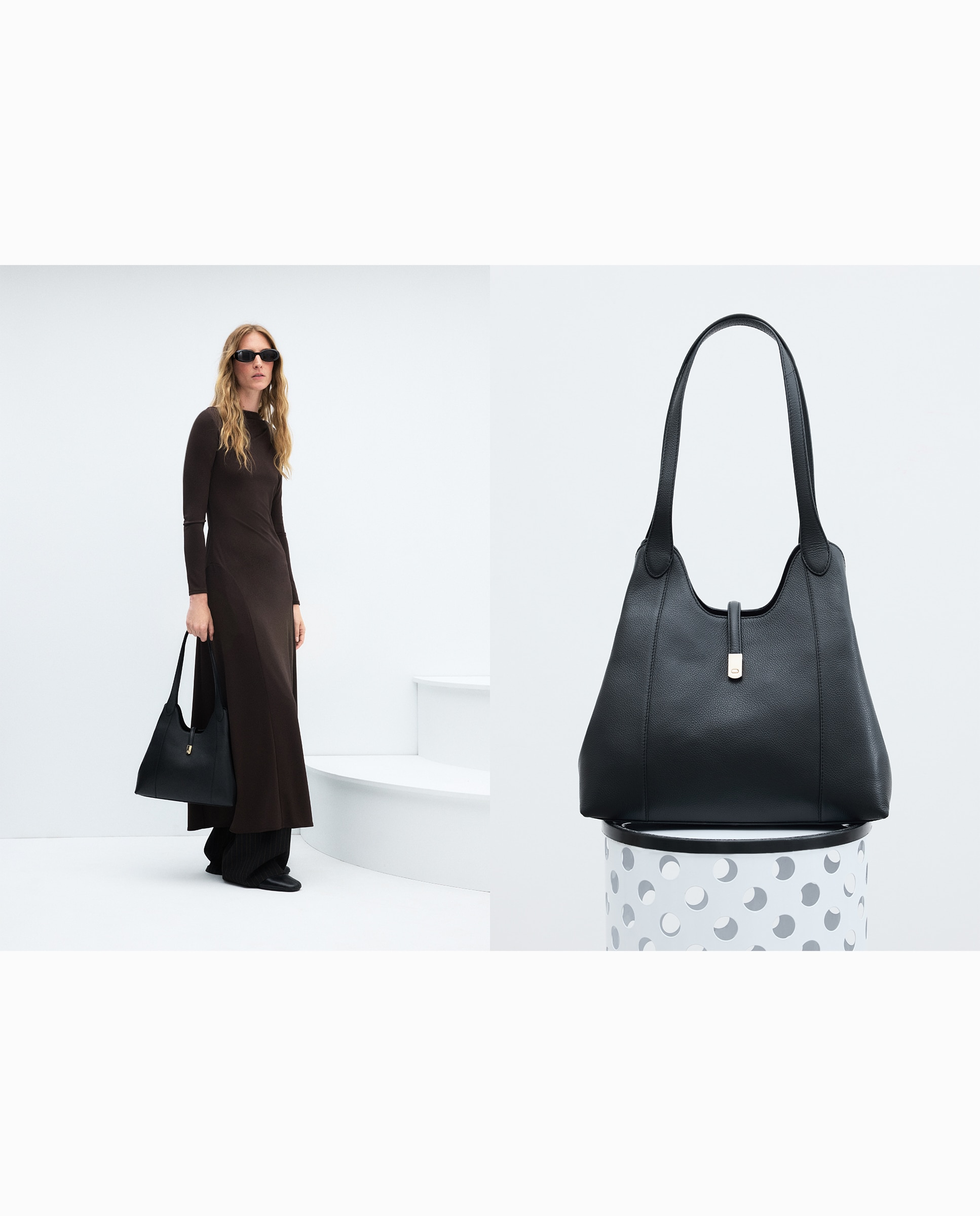 Imagen 5 de Bolso shopper triple bolsillo piel - Latouche - Negro Negro