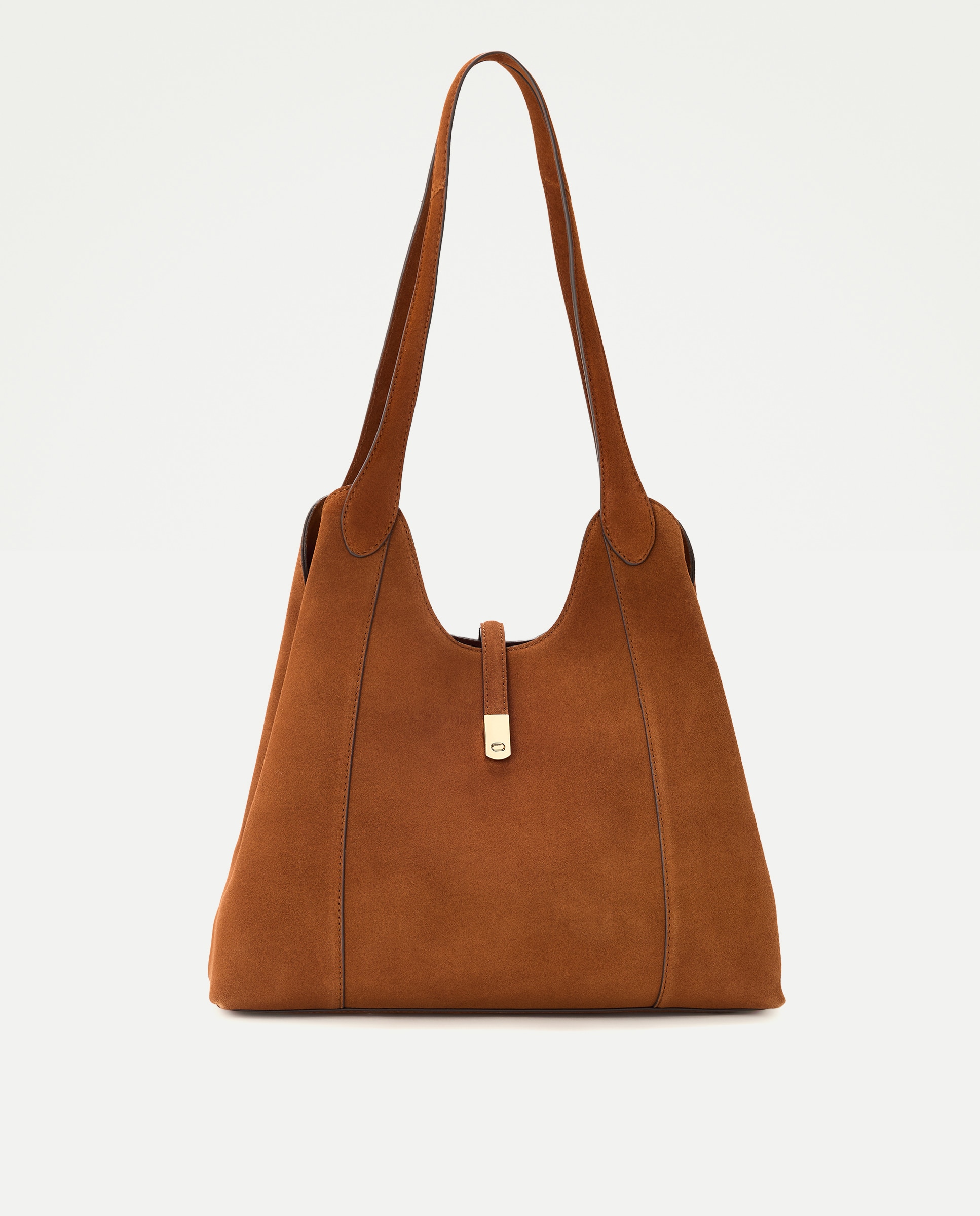 Bolso bandolera triple bolsillo piel - Latouche - Toffee Toffee-1