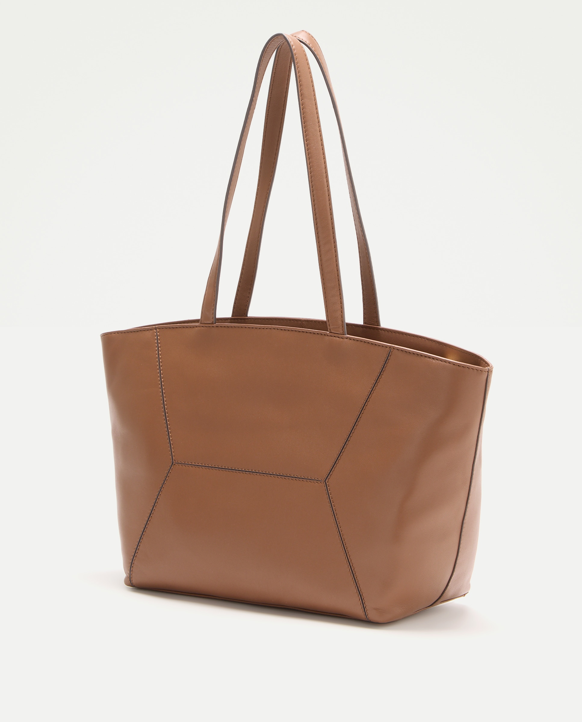 Mala Shopper em Pele Tipo Napa 730 Camel-2
