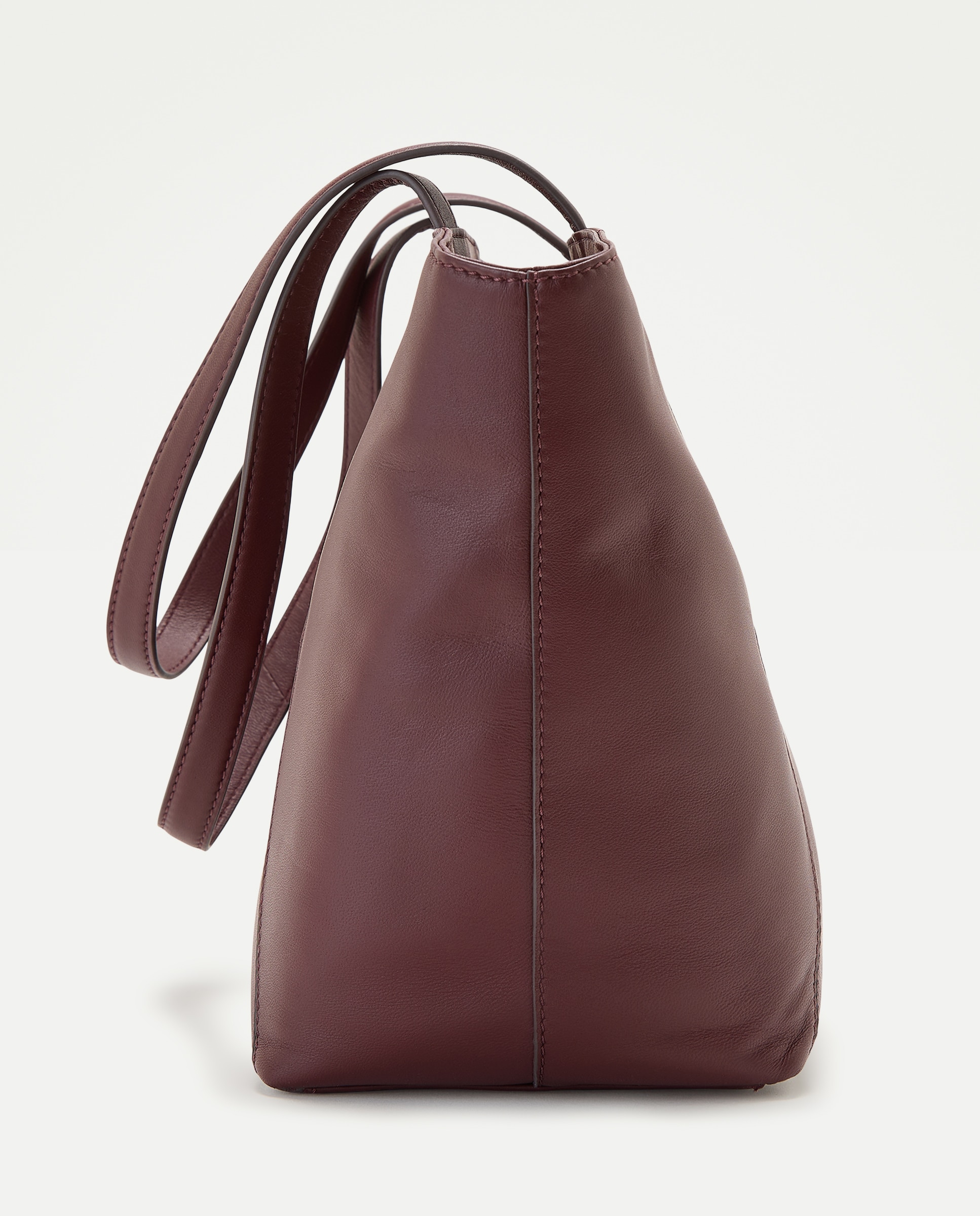 Mala Shopper em Pele Tipo Napa Bordeaux-3