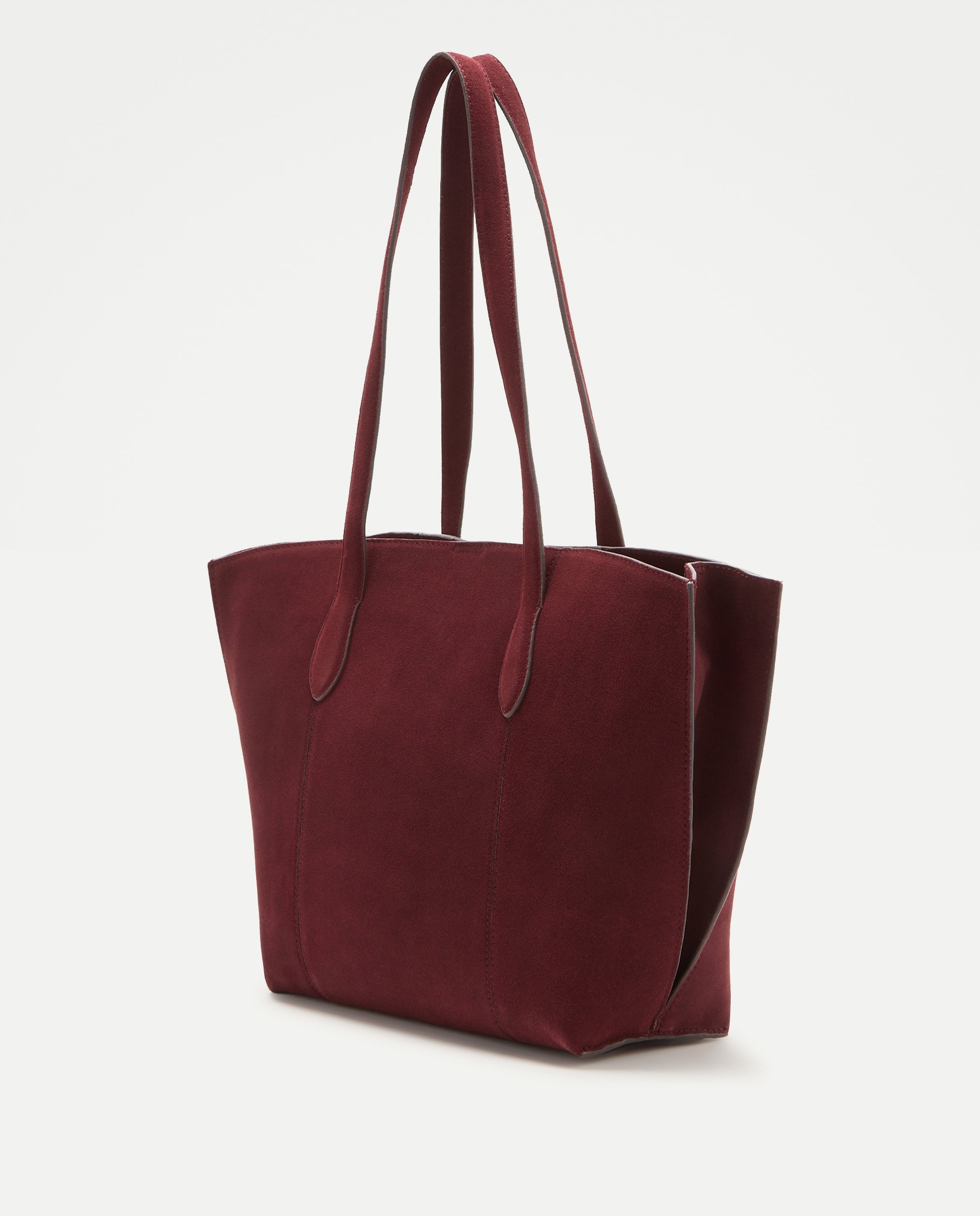 Mala Shopper em Pele Tipo Croute Bordeaux-2