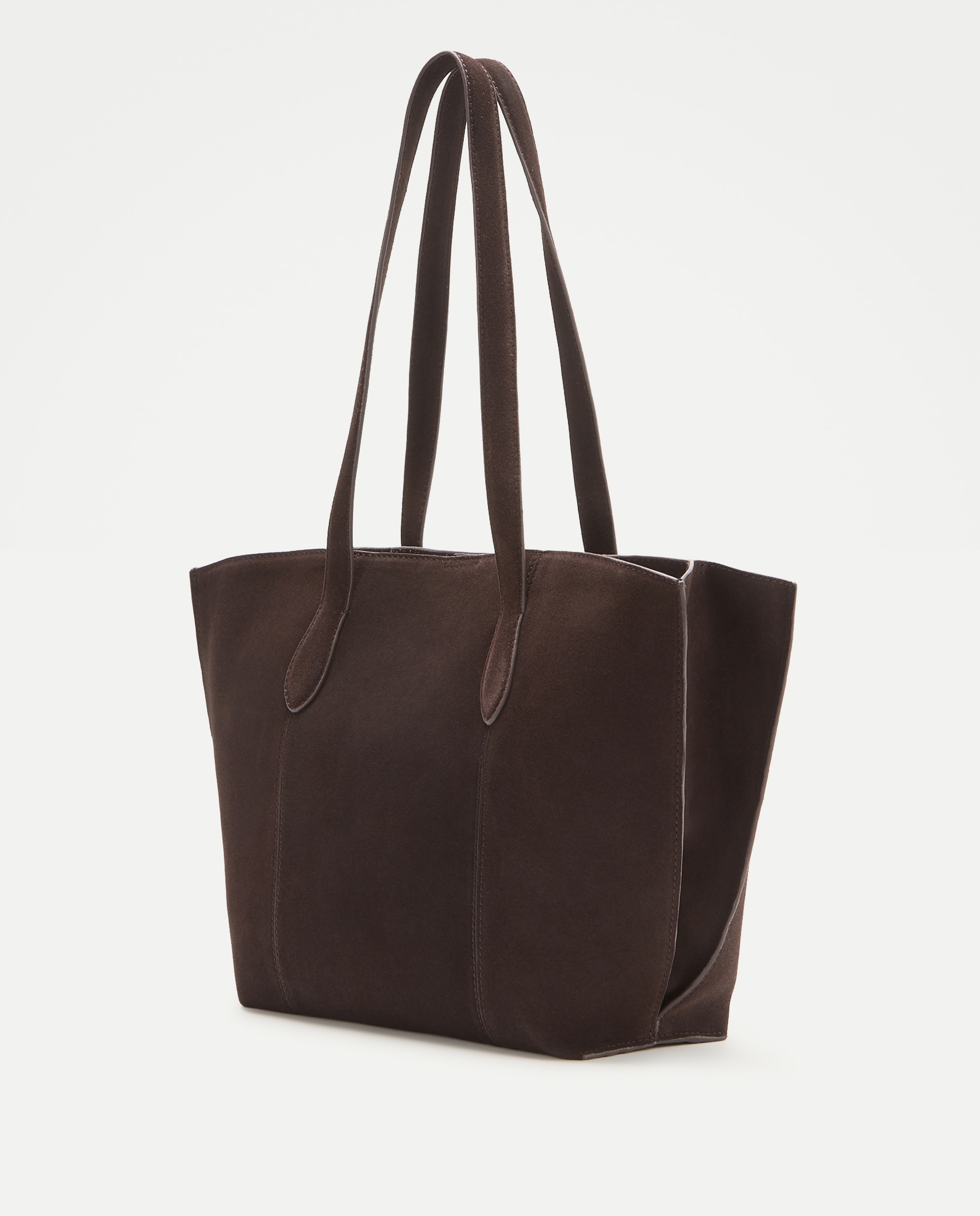 Imagen 2 de Bolso shopper en piel de serraje - Latouche - Chocolate Chocolate