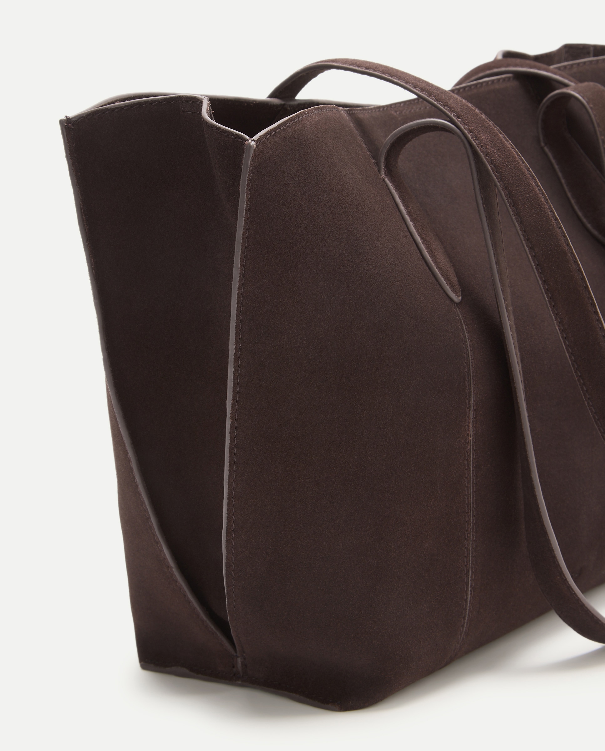 Imagen 4 de Bolso shopper en piel de serraje - Latouche - Chocolate Chocolate