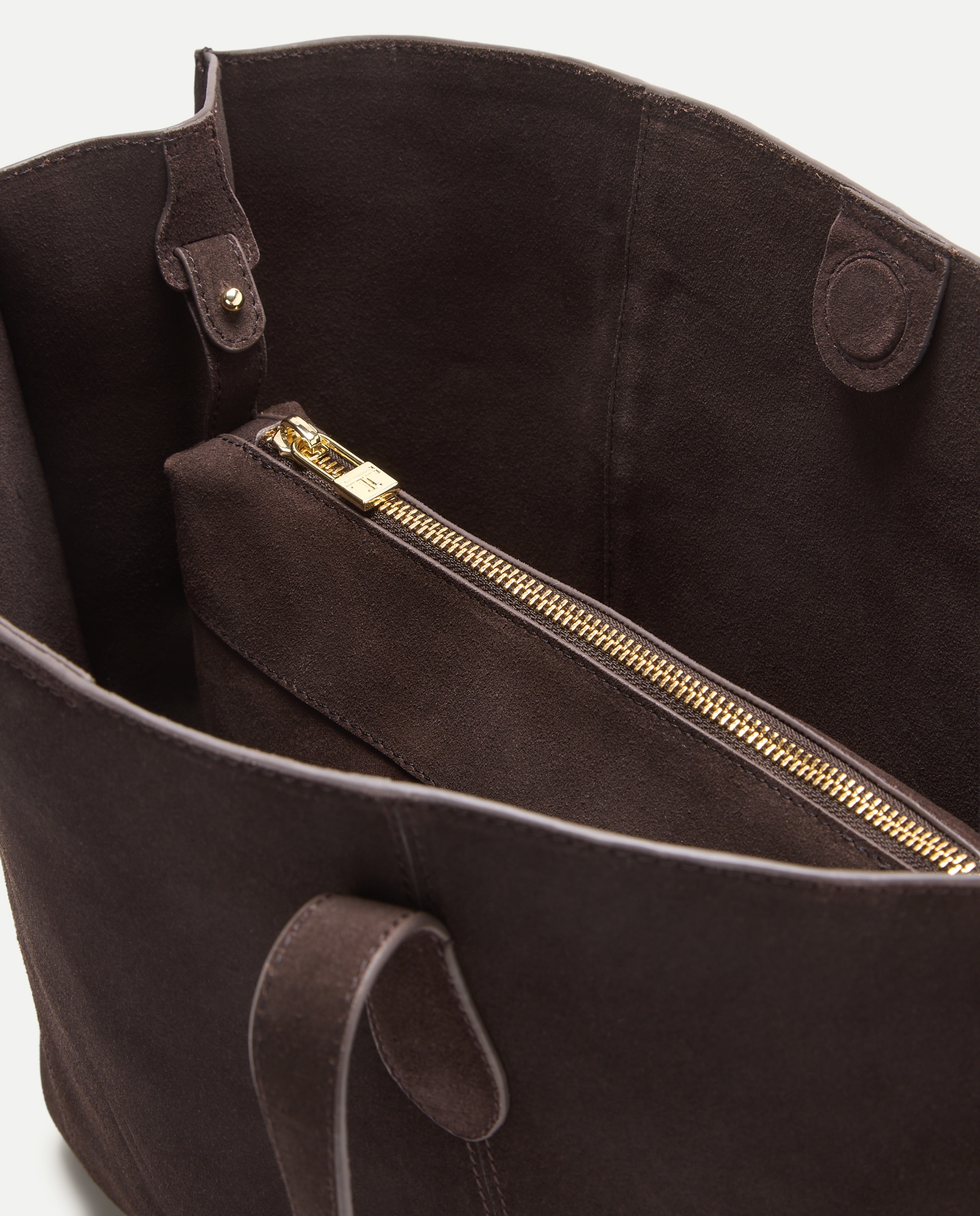 Imagen 5 de Bolso shopper en piel de serraje - Latouche - Chocolate Chocolate