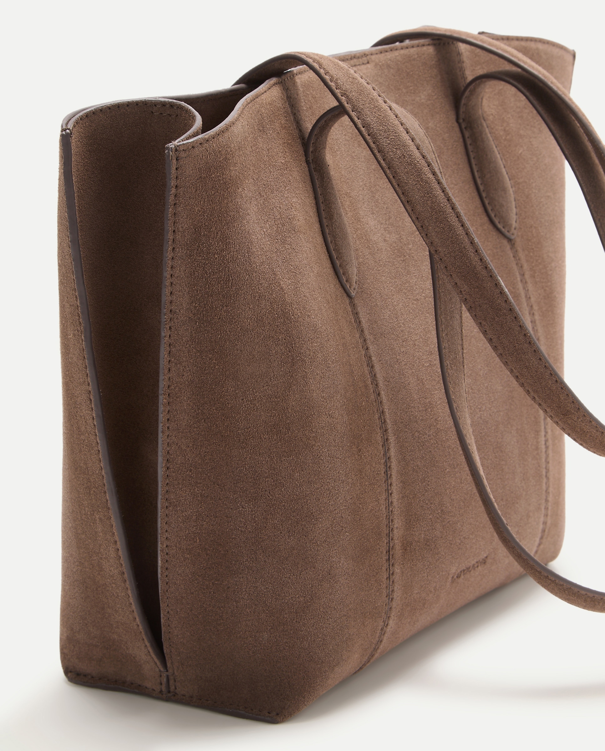 Imagen 5 de Bolso shopper en piel de serraje - Latouche - Visón oscuro Visón oscuro