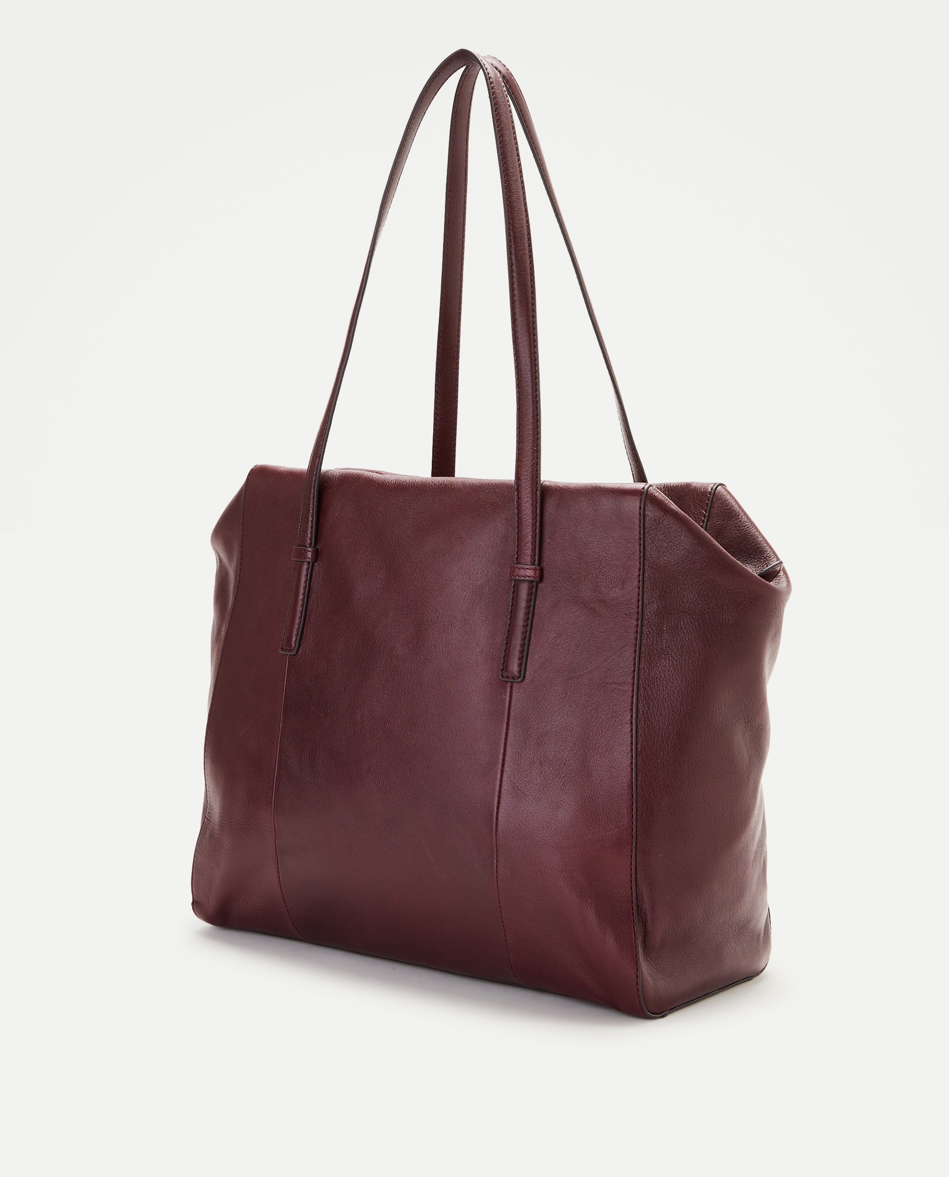 Mala Shopper com Efeito Crocodilo Bordeaux-2