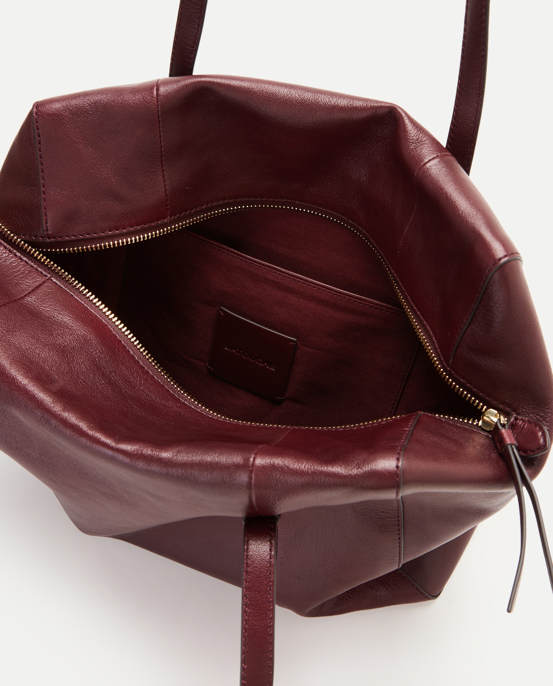 Mala Shopper com Efeito Crocodilo Bordeaux-3