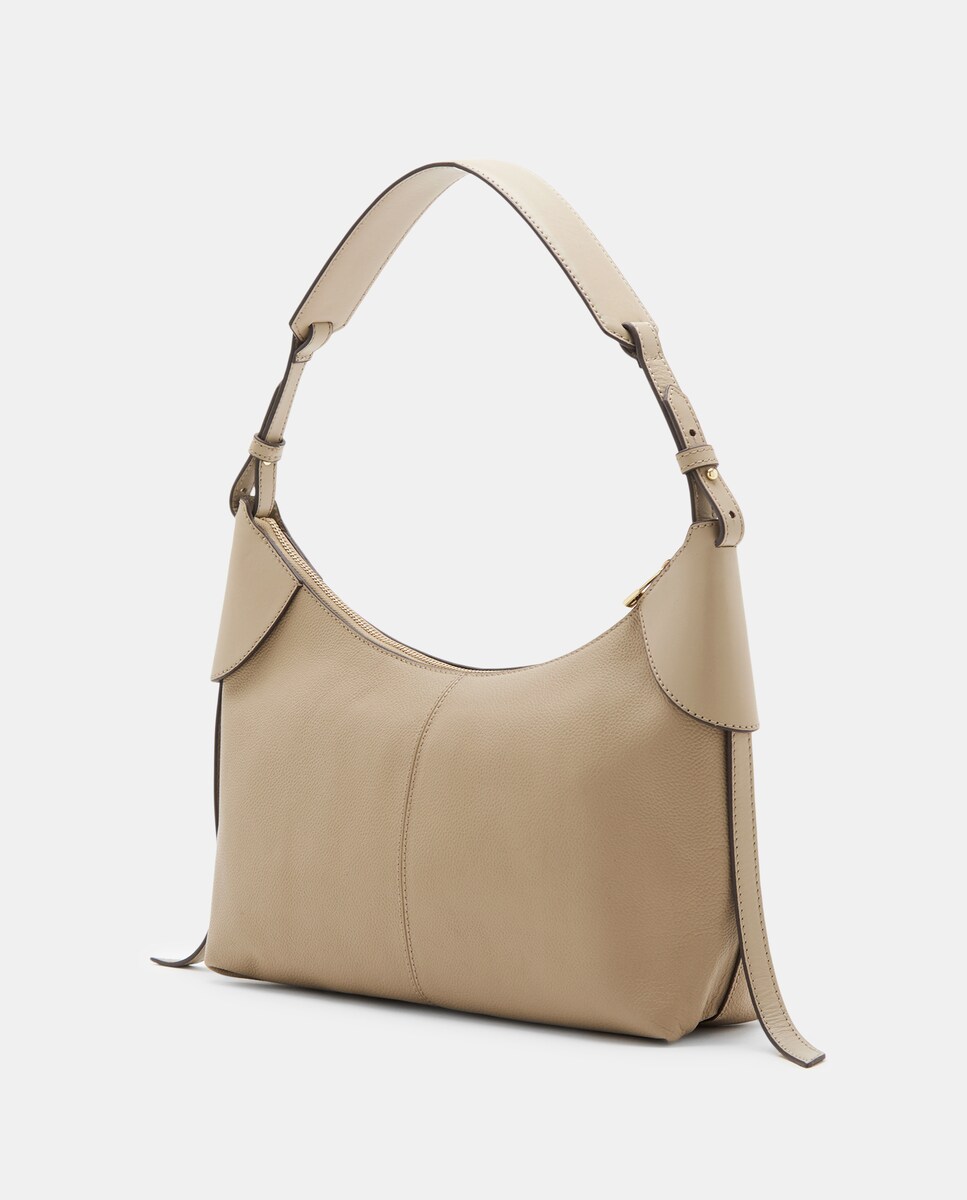 Mala de Ombro com Bolso à Frente Vison-2