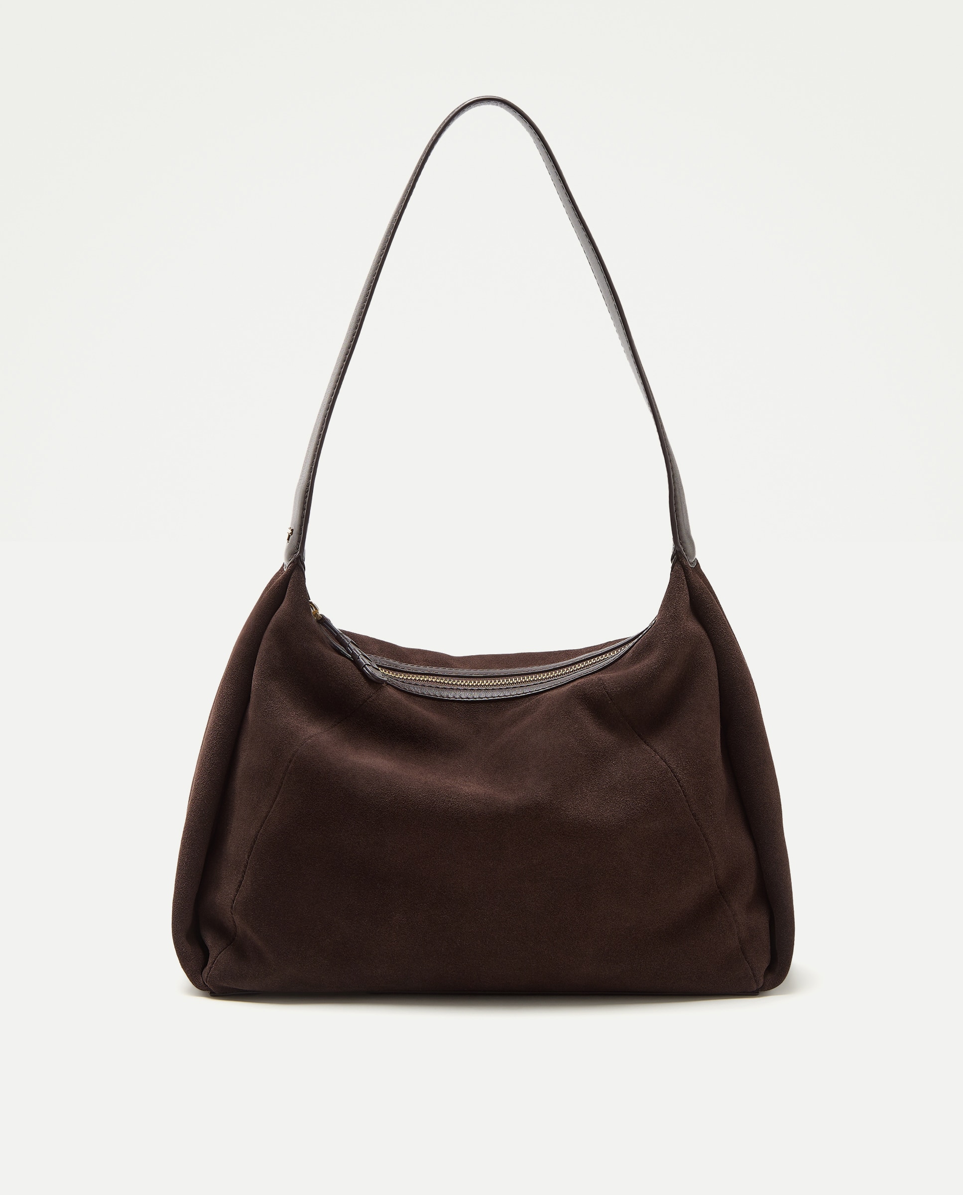 Mala Hobo em Pele e Croute Castanho-1