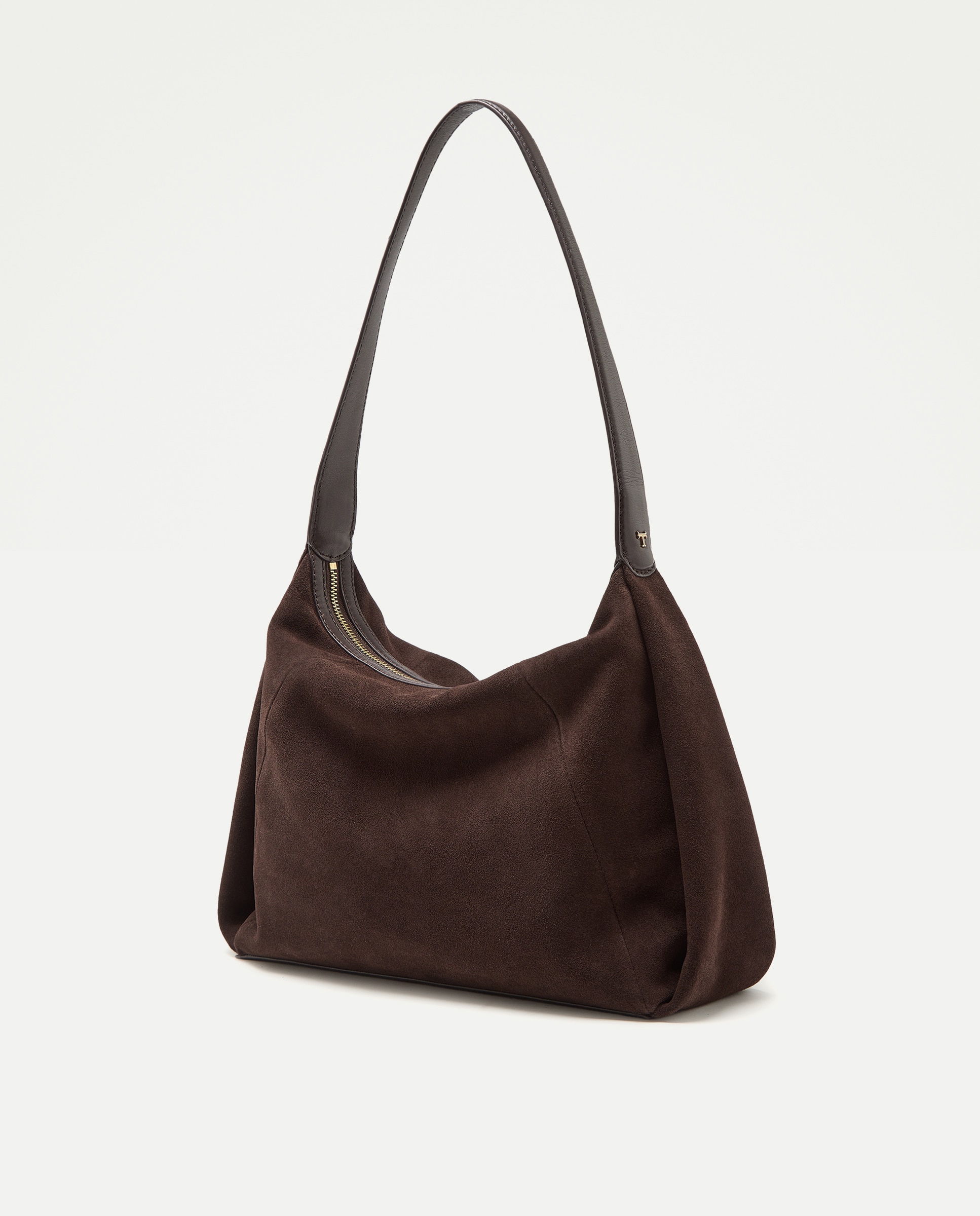 Mala Hobo em Pele e Croute Castanho-2