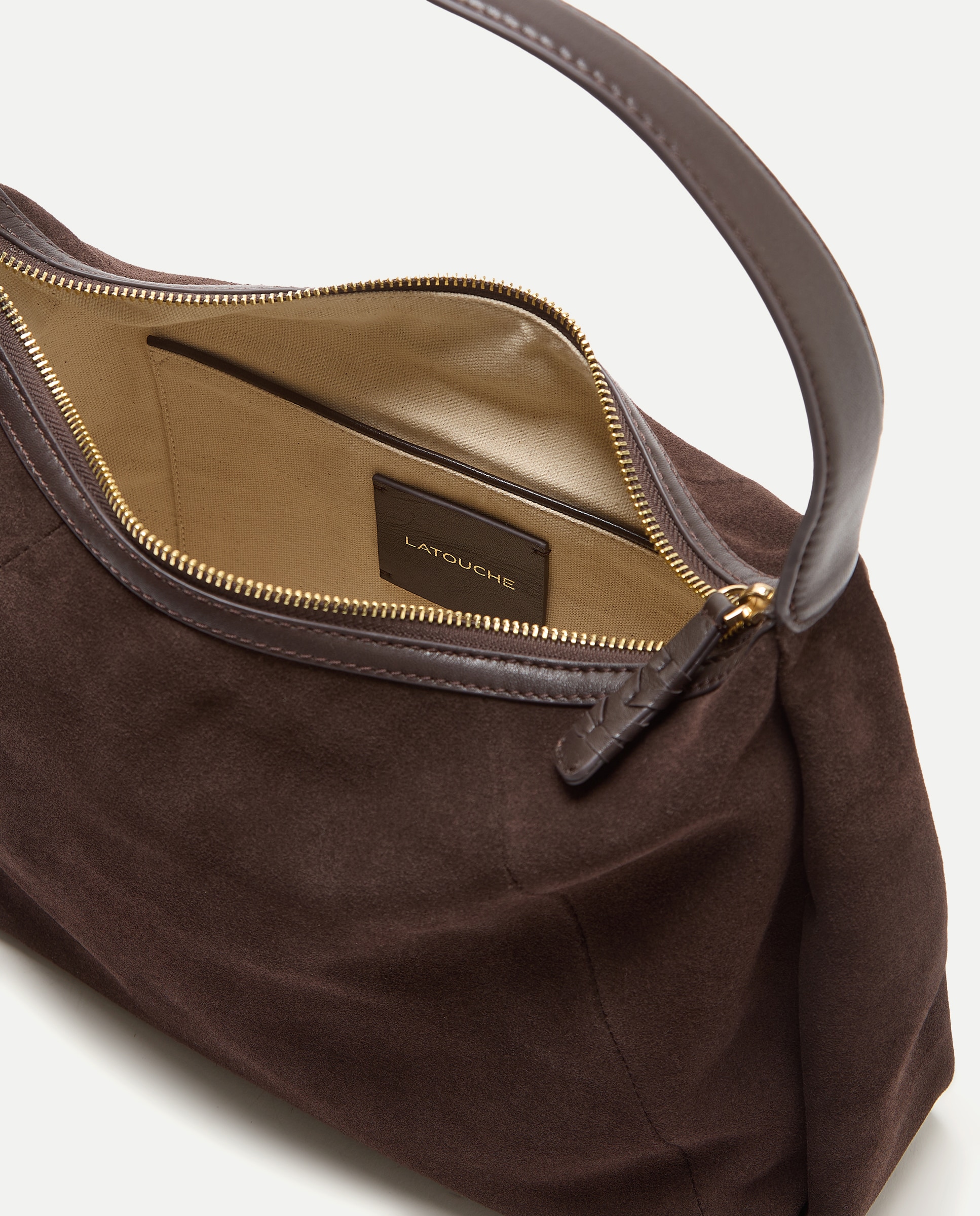 Mala Hobo em Pele e Croute Castanho-4